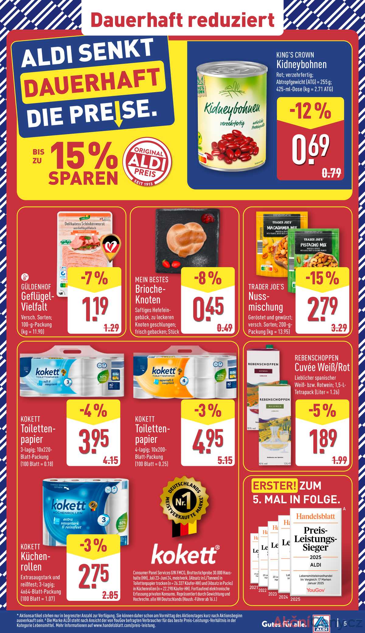 Leták ALDI Německo 21.7.-27.7.2025 strana 5