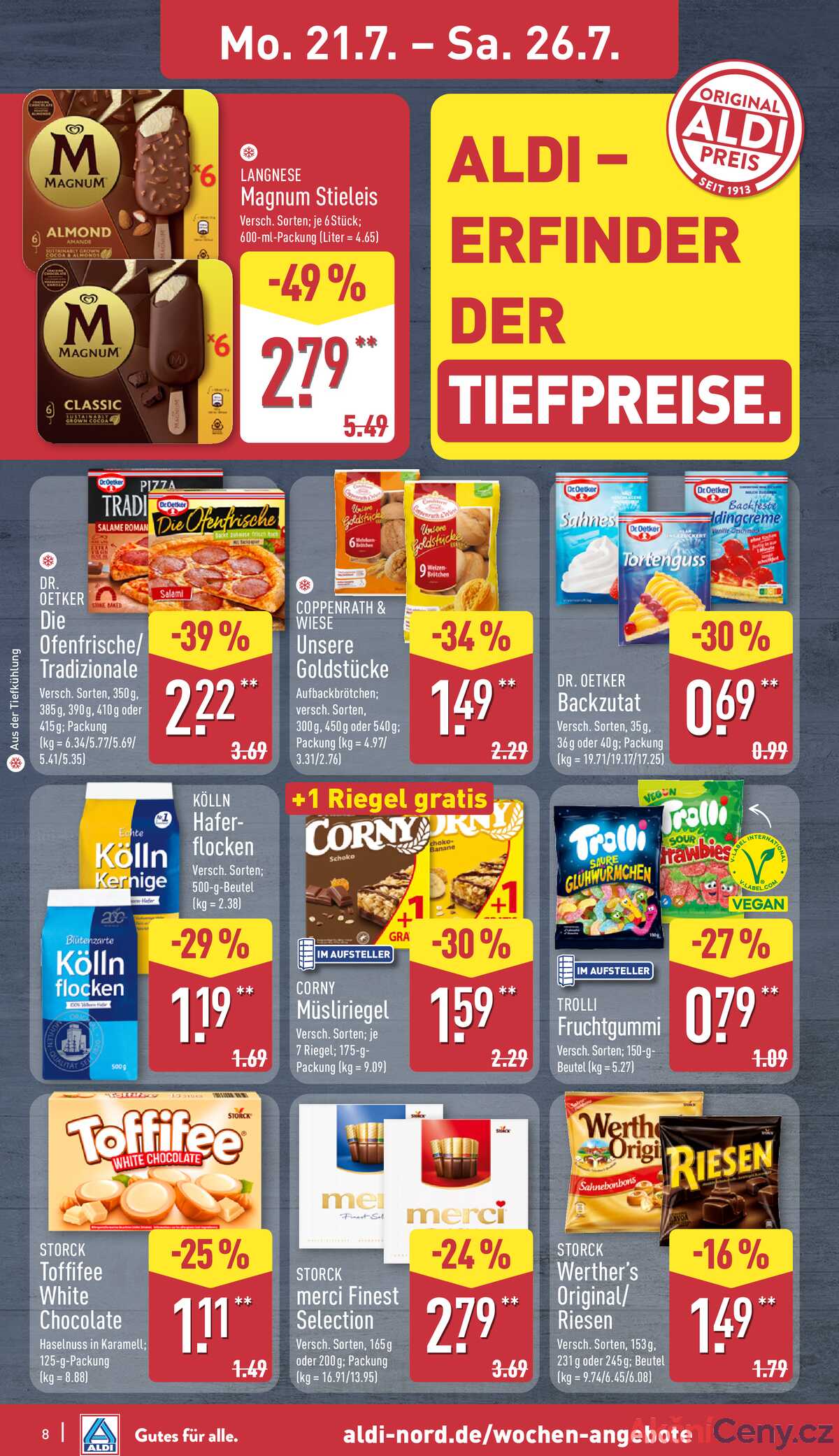 Leták ALDI Německo 21.7.-27.7.2025 strana 8