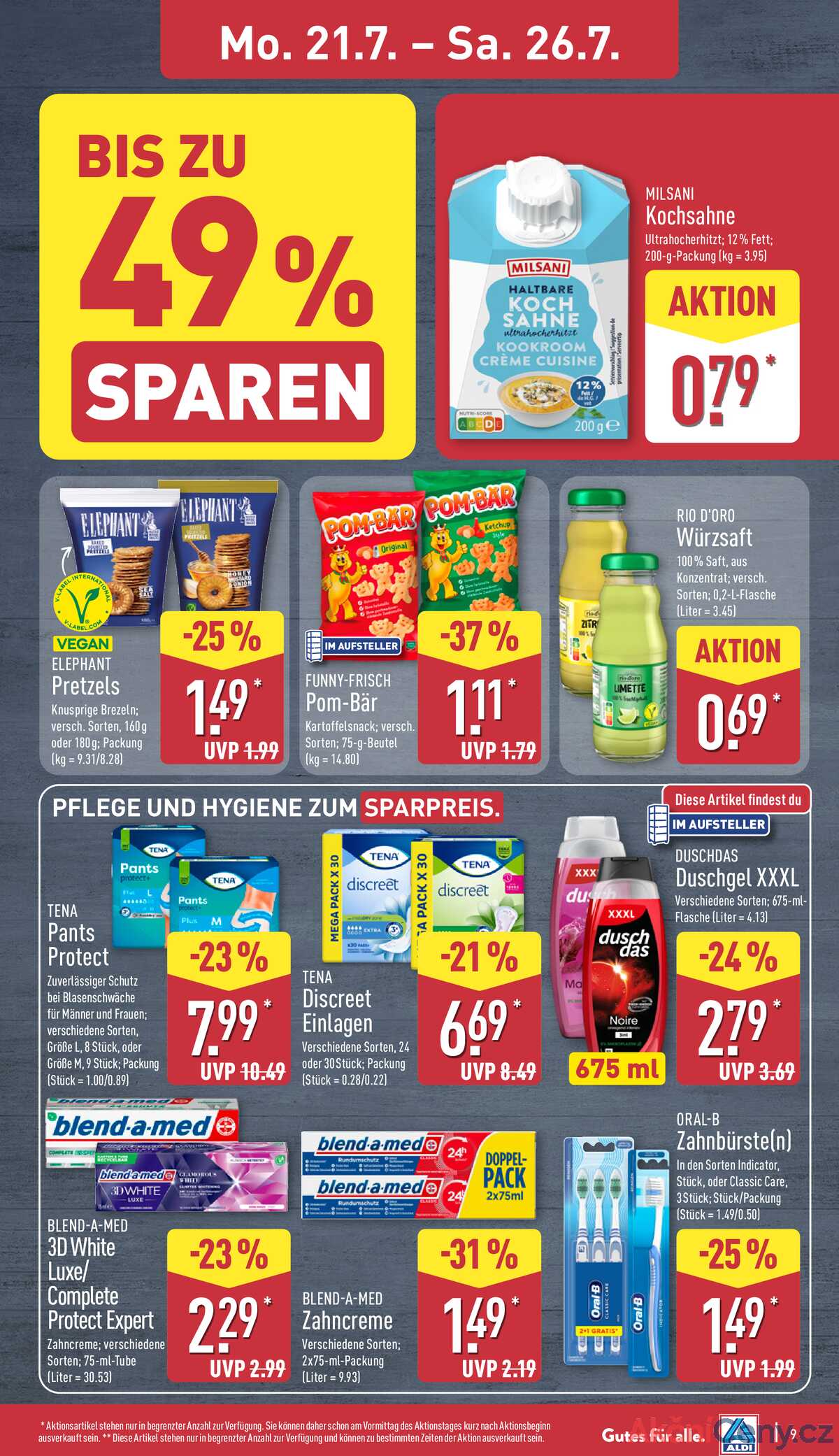 Leták ALDI Německo 21.7.-27.7.2025 strana 9