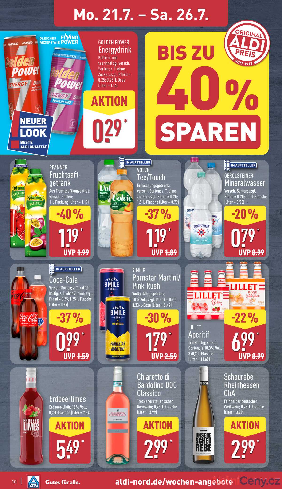 Leták ALDI Německo 21.7.-27.7.2025 strana 10