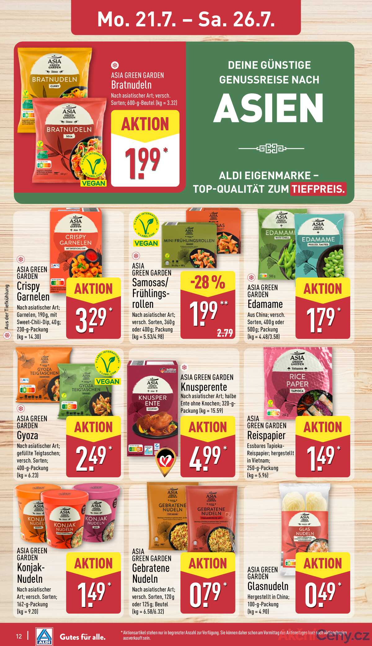 Leták ALDI Německo 21.7.-27.7.2025 strana 12