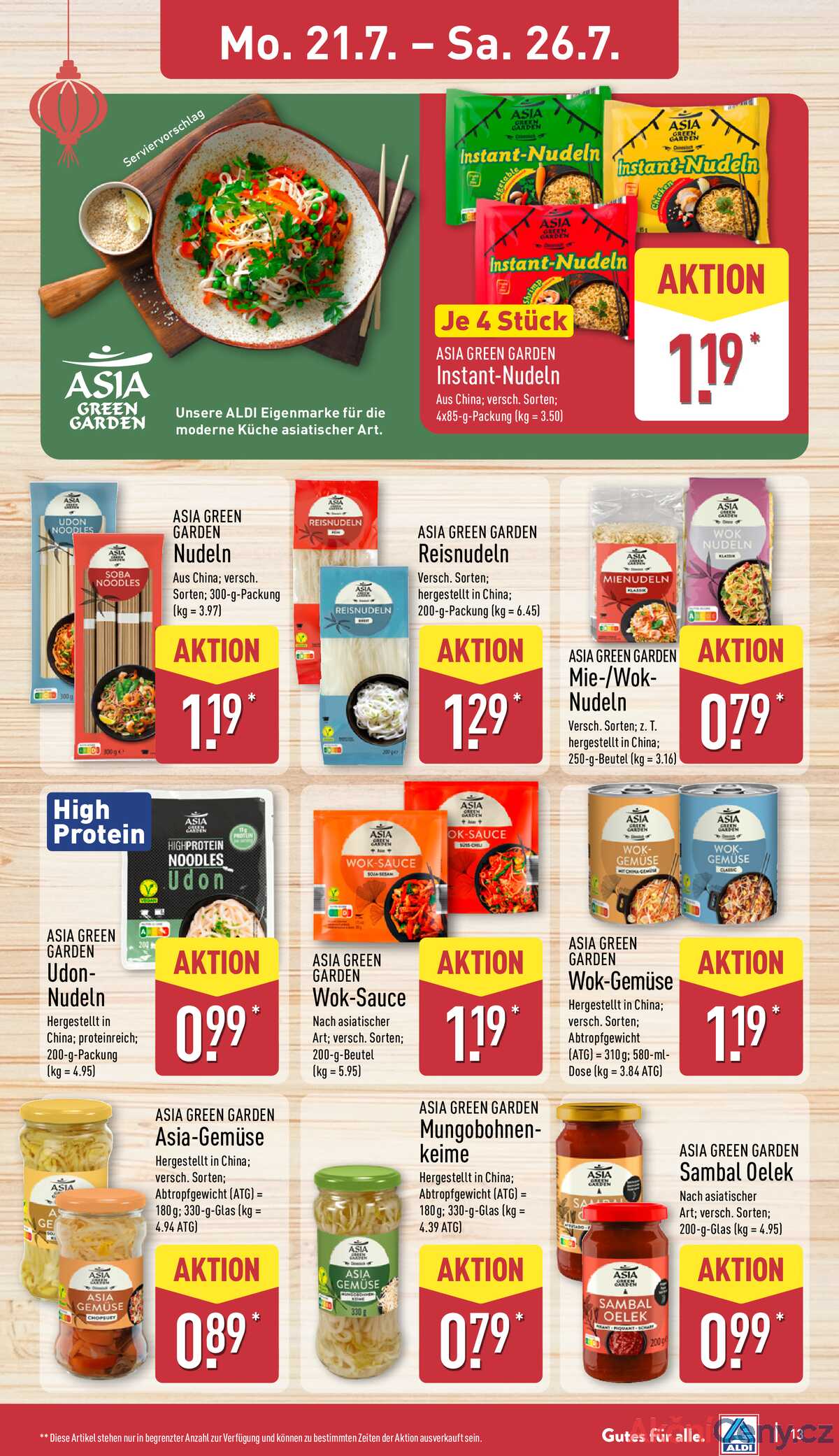 Leták ALDI Německo 21.7.-27.7.2025 strana 13