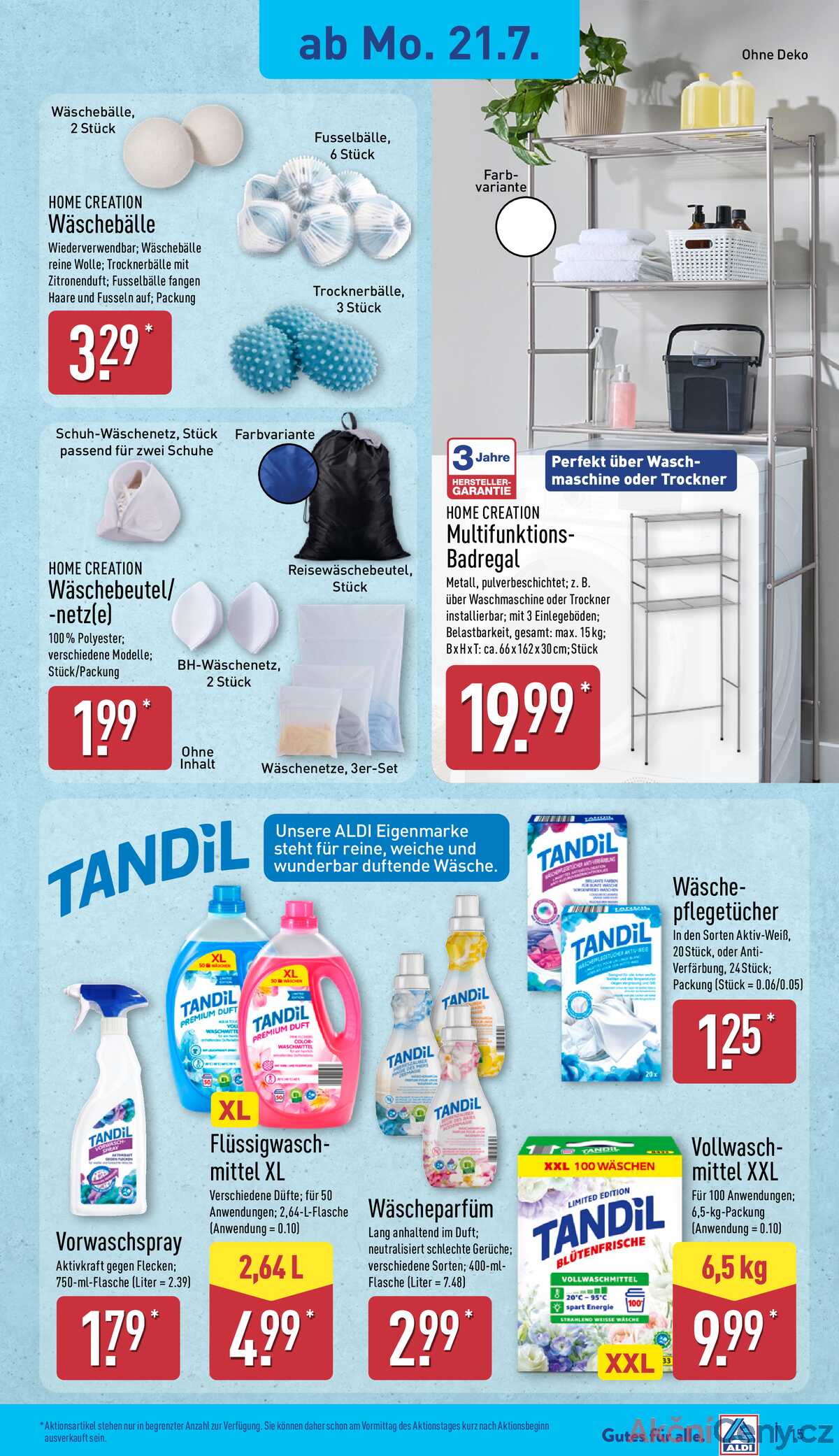 Leták ALDI Německo 21.7.-27.7.2025 strana 15