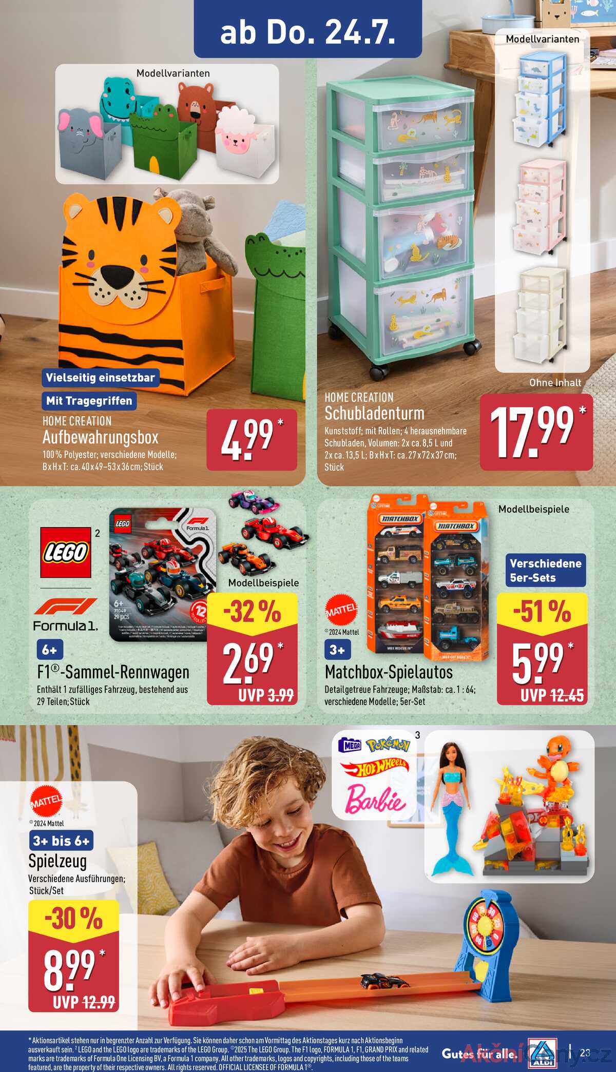 Leták ALDI Německo 21.7.-27.7.2025 strana 23