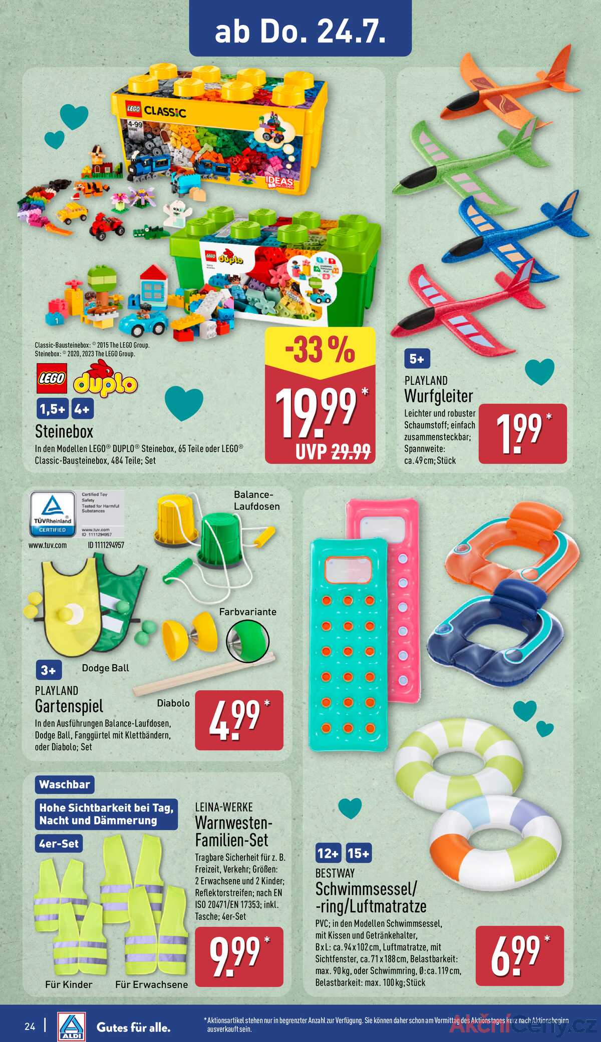Leták ALDI Německo 21.7.-27.7.2025 strana 24