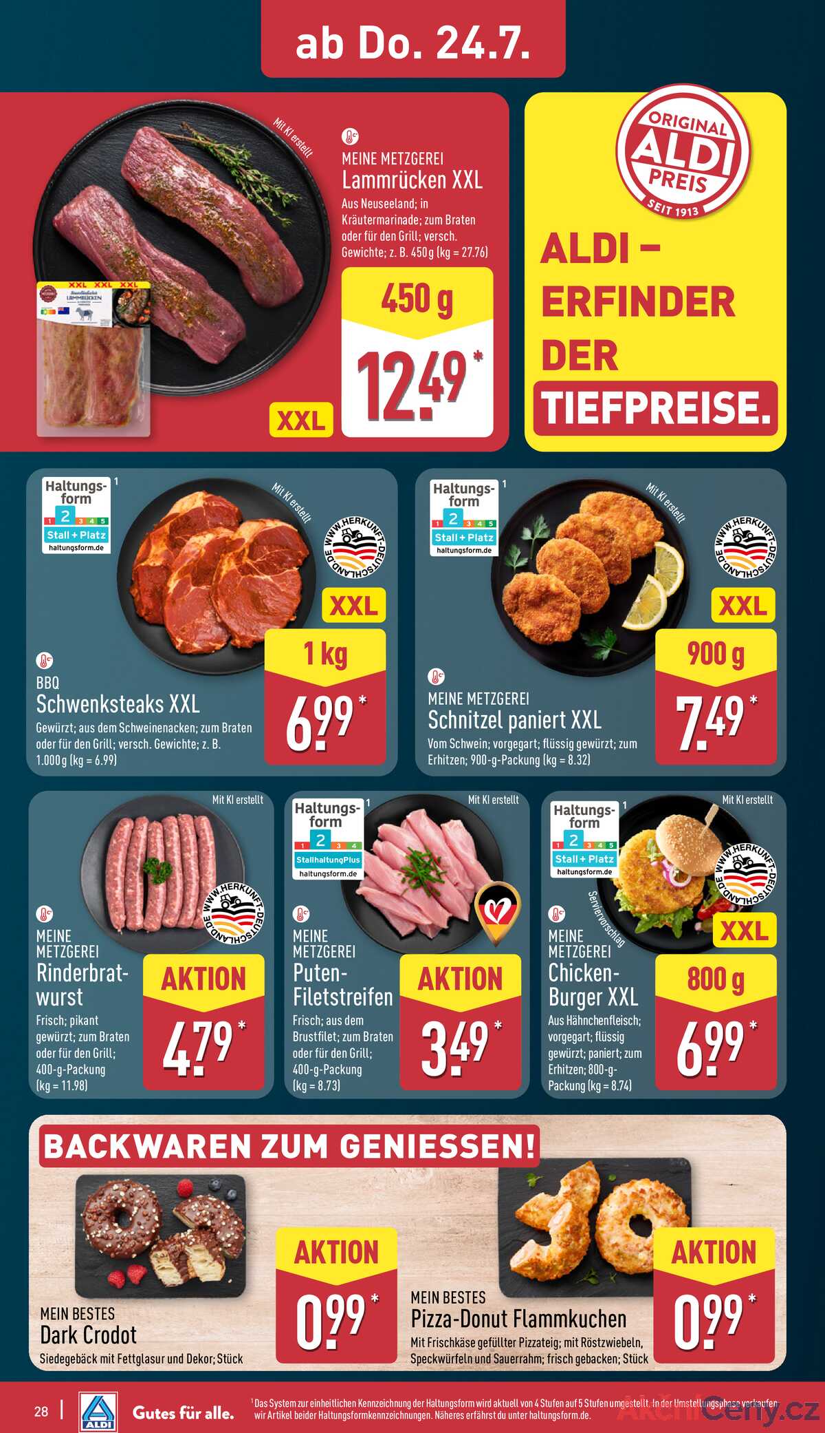 Leták ALDI Německo 21.7.-27.7.2025 strana 28