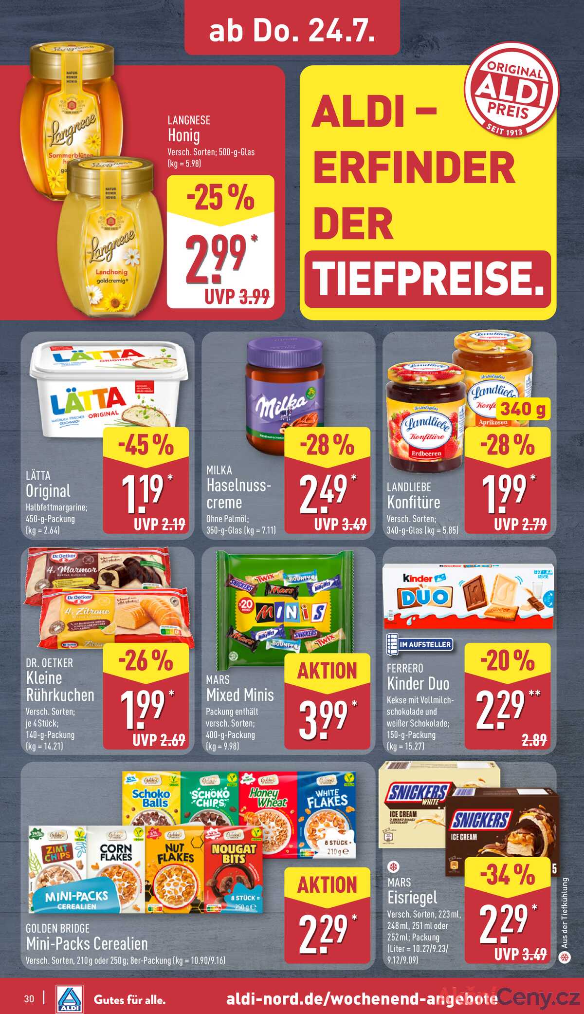 Leták ALDI Německo 21.7.-27.7.2025 strana 30