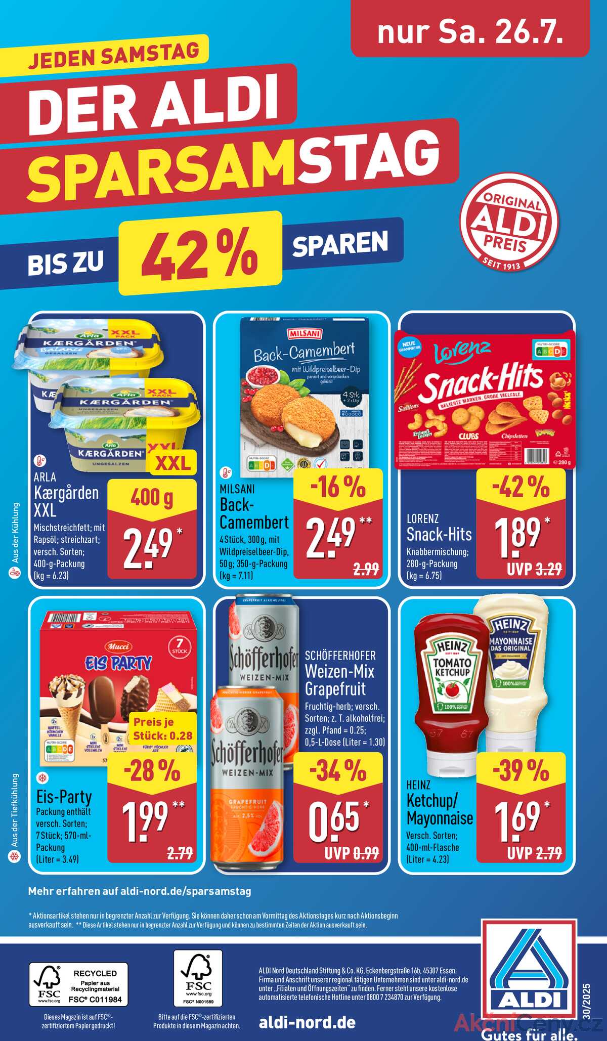 Leták ALDI Německo 21.7.-27.7.2025 strana 36