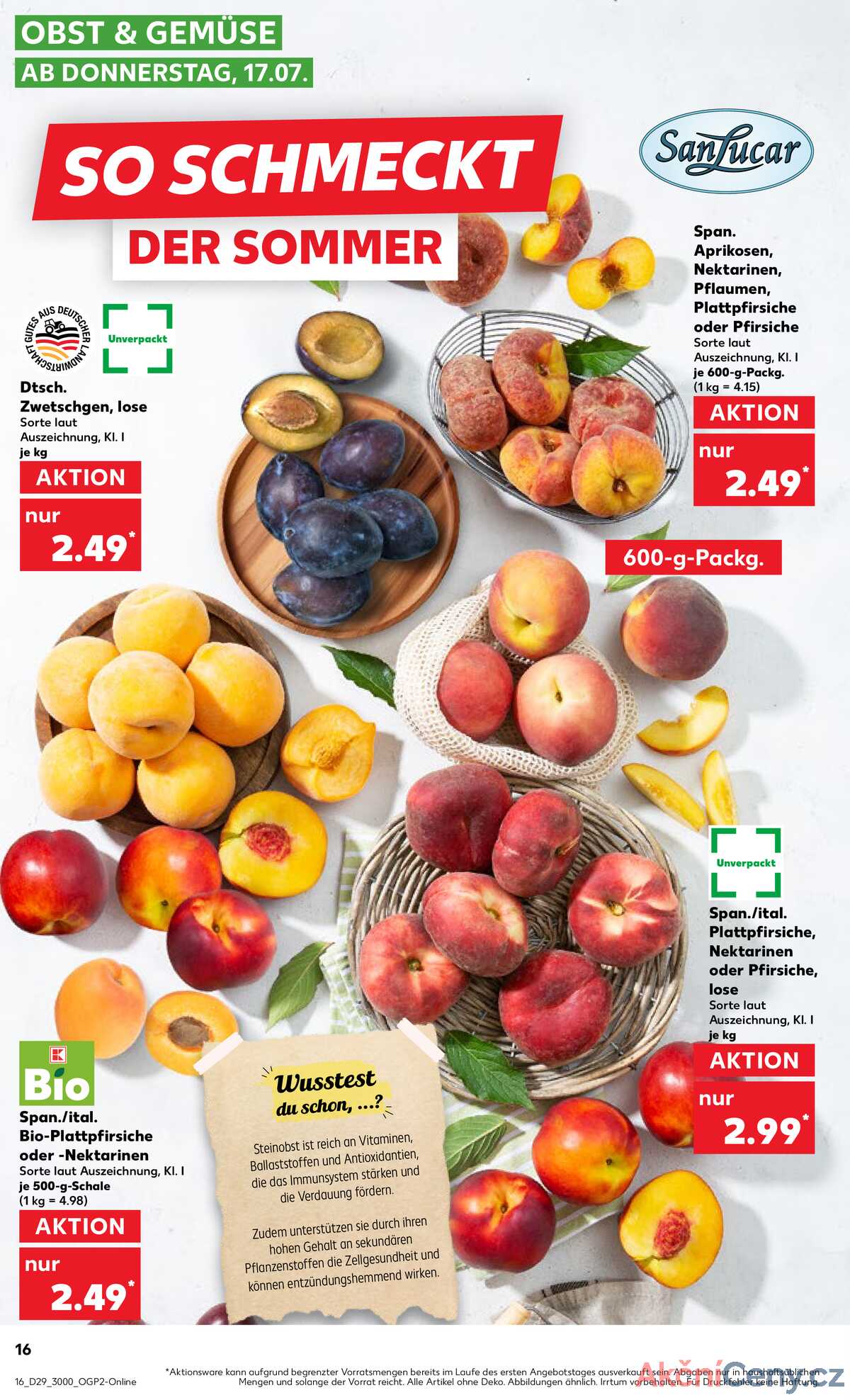 Leták Kaufland Německo 17.7.-23.7.2025 strana 16