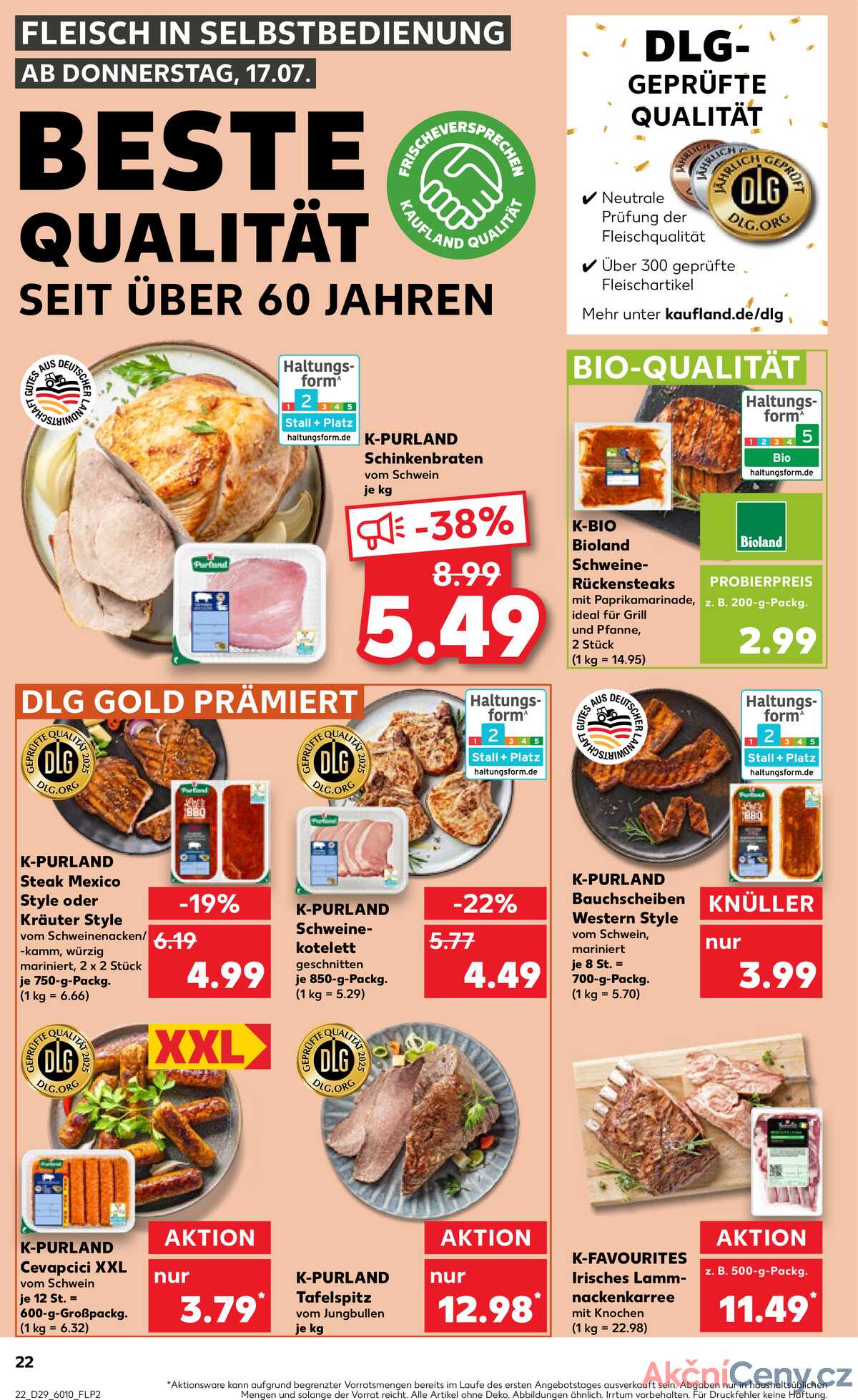 Leták Kaufland Německo 17.7.-23.7.2025 strana 22