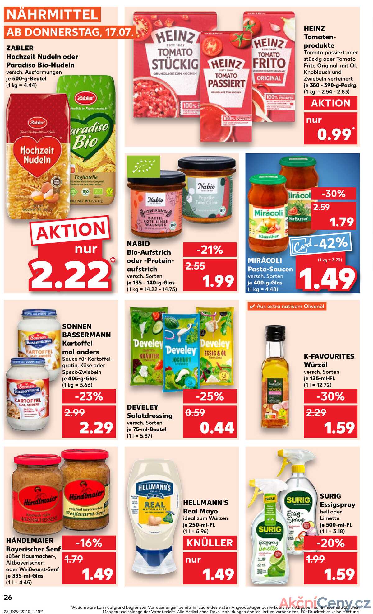 Leták Kaufland Německo 17.7.-23.7.2025 strana 26
