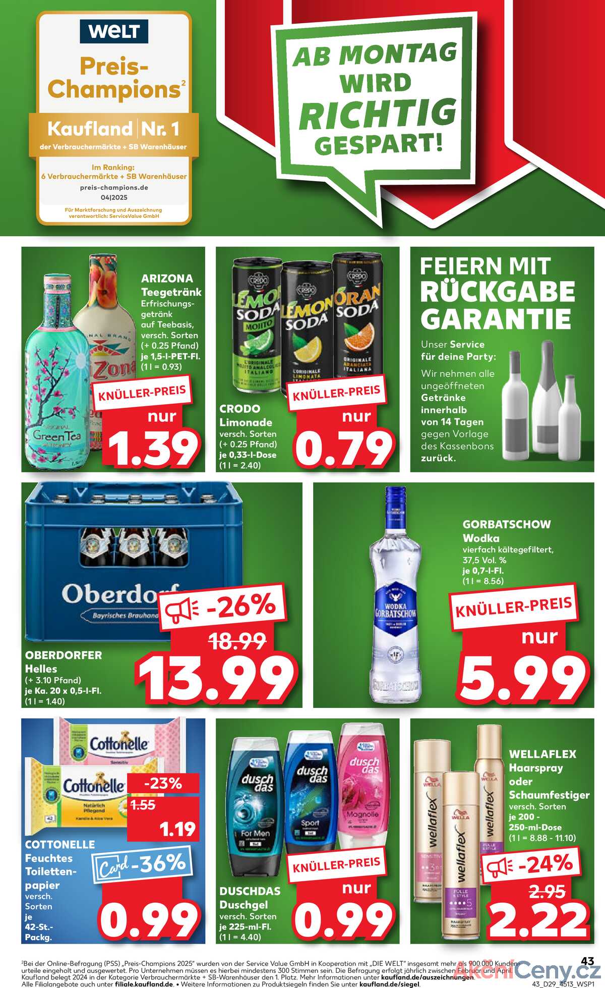 Leták Kaufland Německo 17.7.-23.7.2025 strana 43