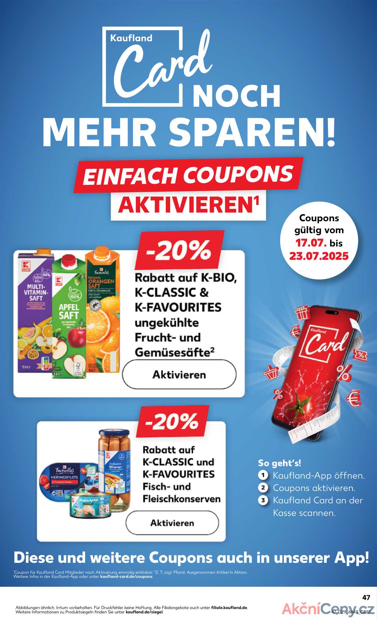 Leták Kaufland Německo 17.7.-23.7.2025 strana 47