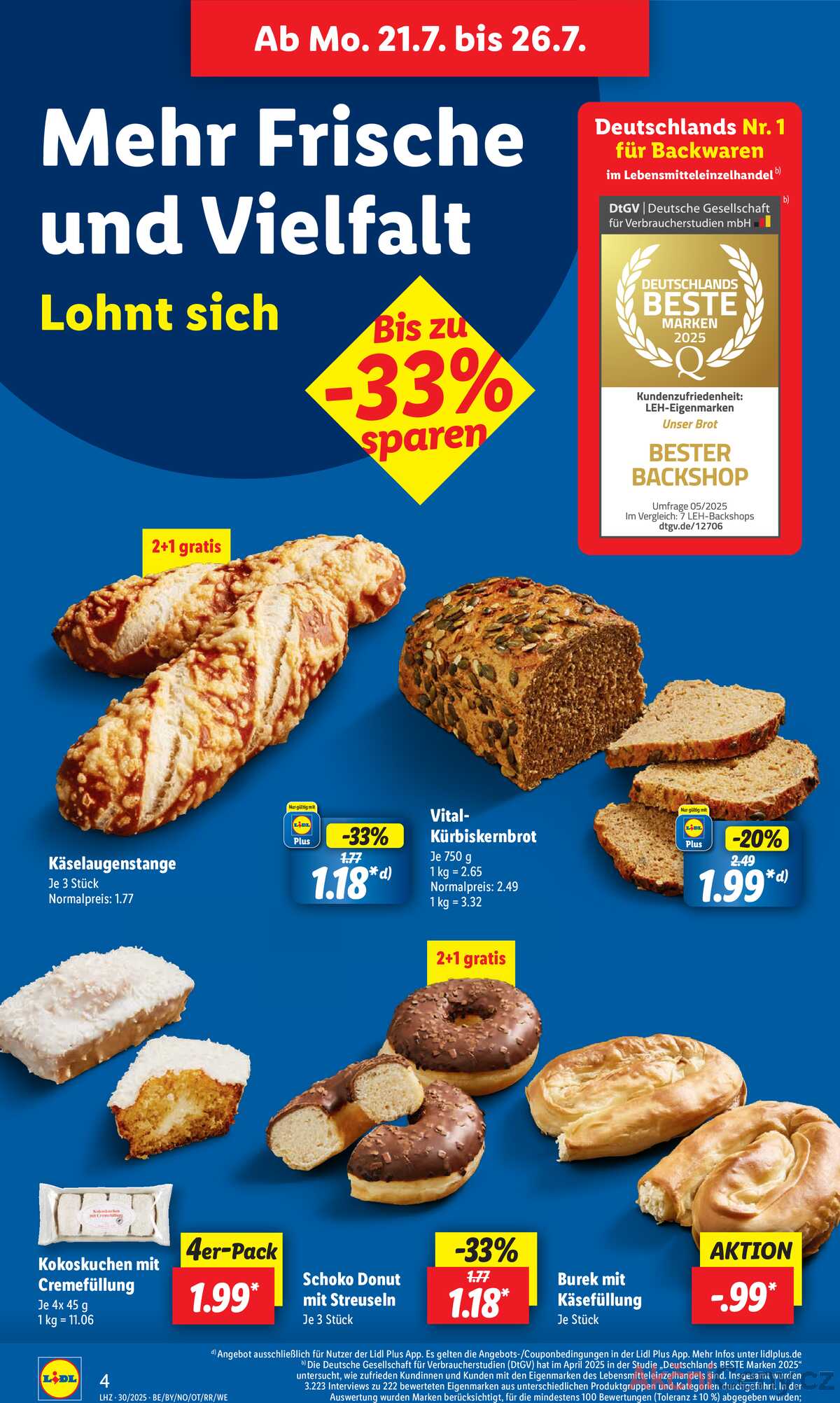 Leták Lidl Německo 21.7.-26.7.2025 strana 4