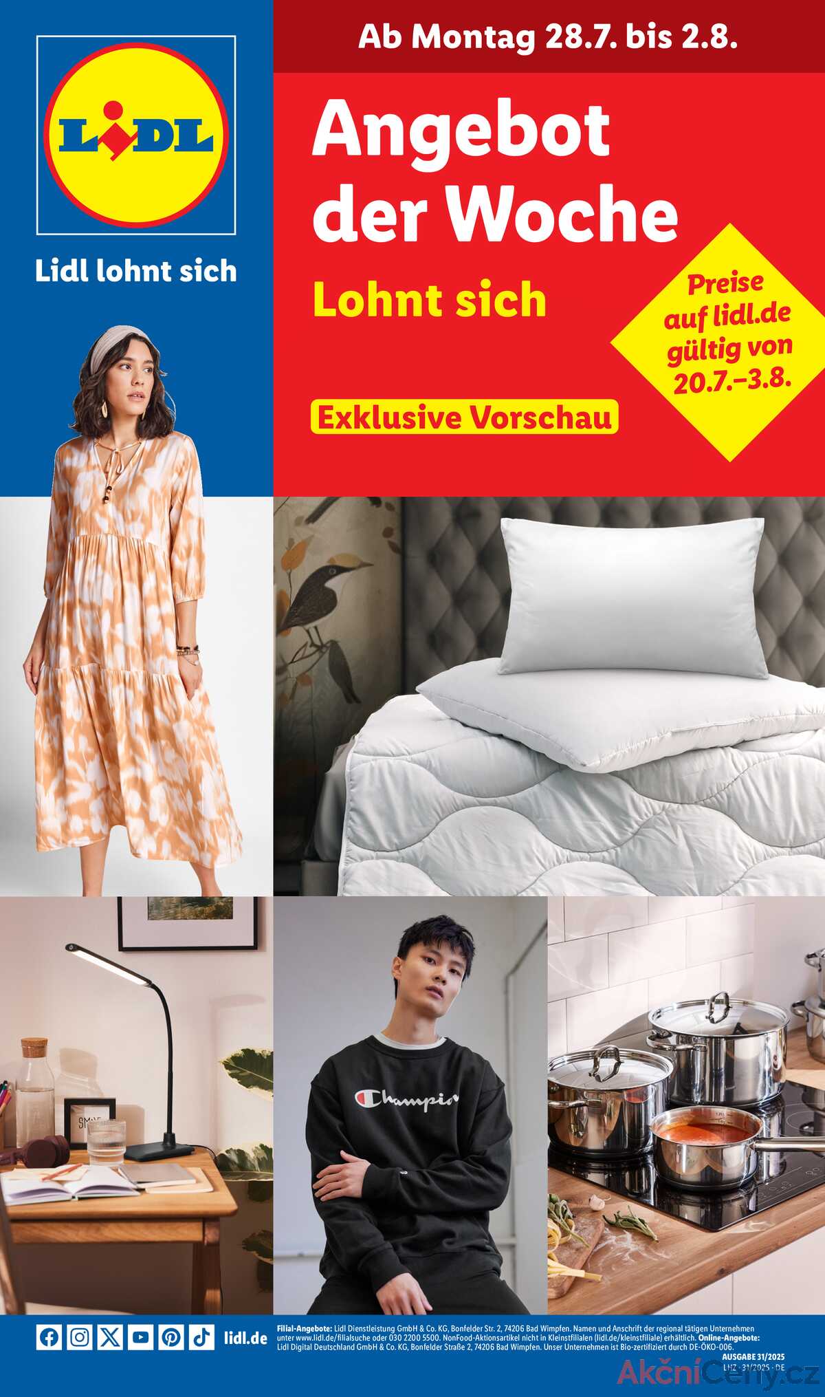 Leták Lidl Německo 28.7.-2.8.2025 strana 1