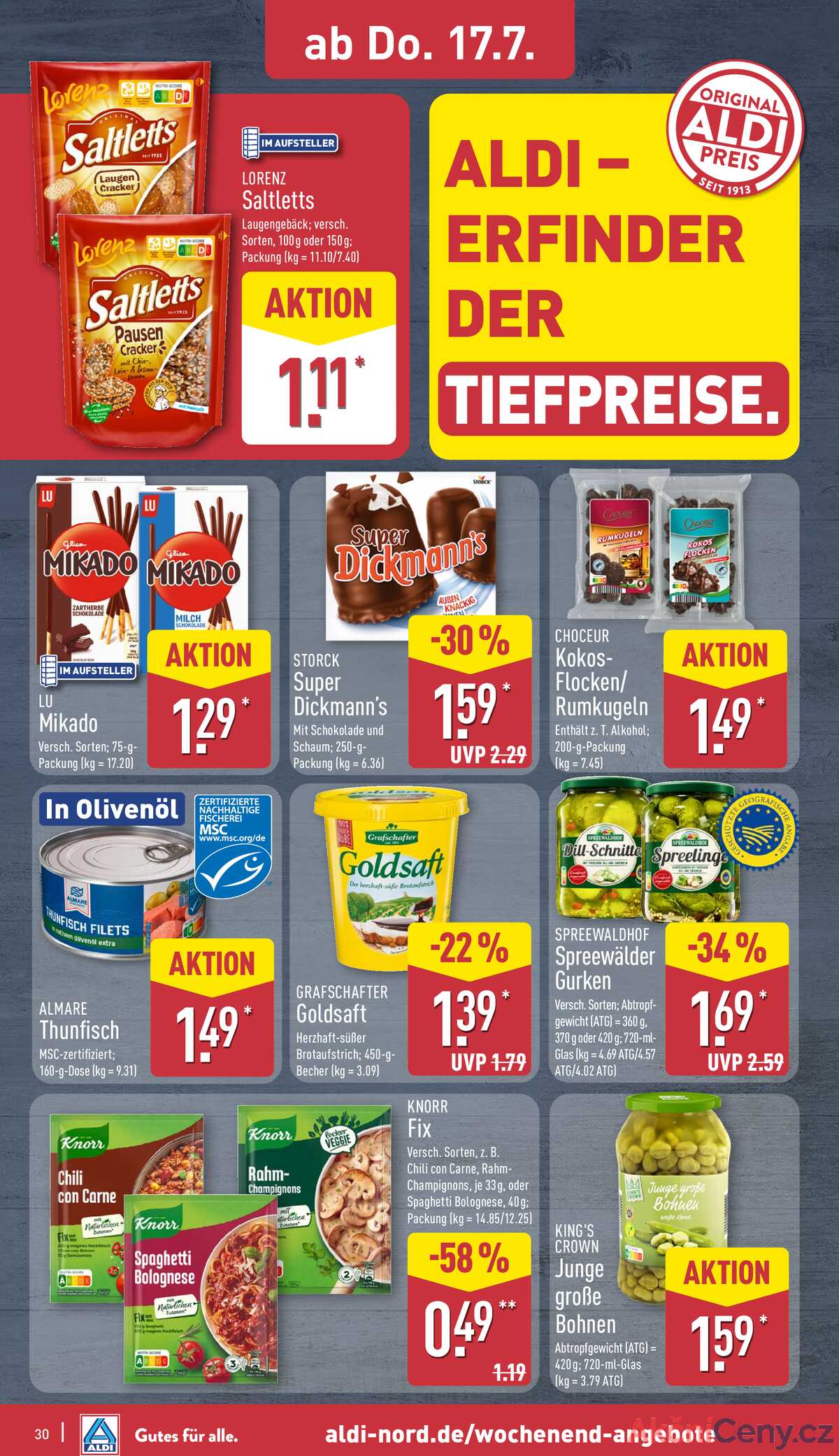 Leták ALDI Německo 14.7.-20.7.2025 strana 30