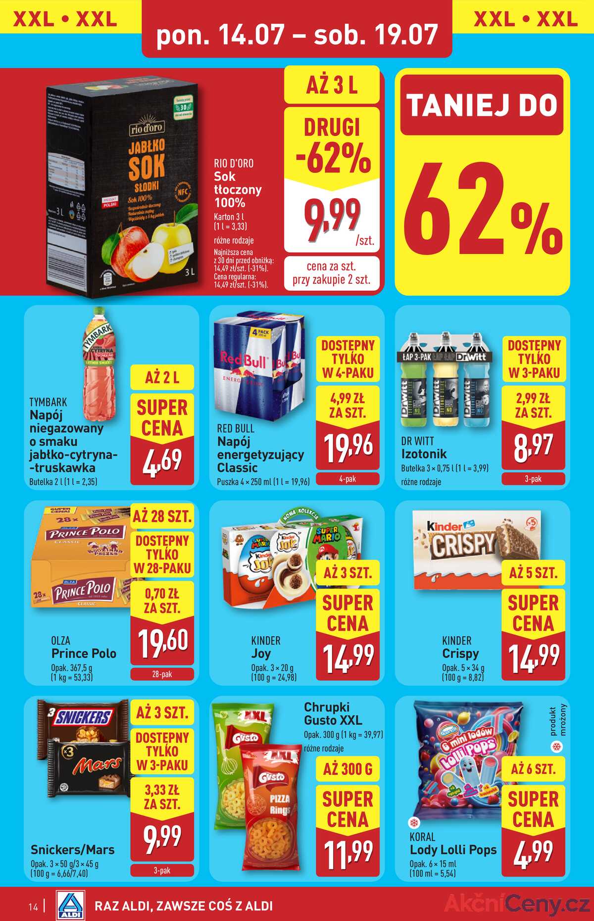 Leták Aldi Polsko 14.7.-19.7.2025 strana 14