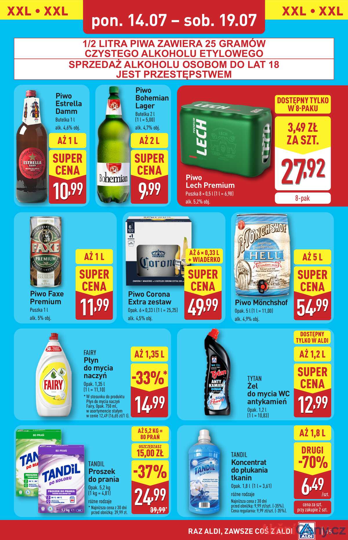 Leták Aldi Polsko 14.7.-19.7.2025 strana 15