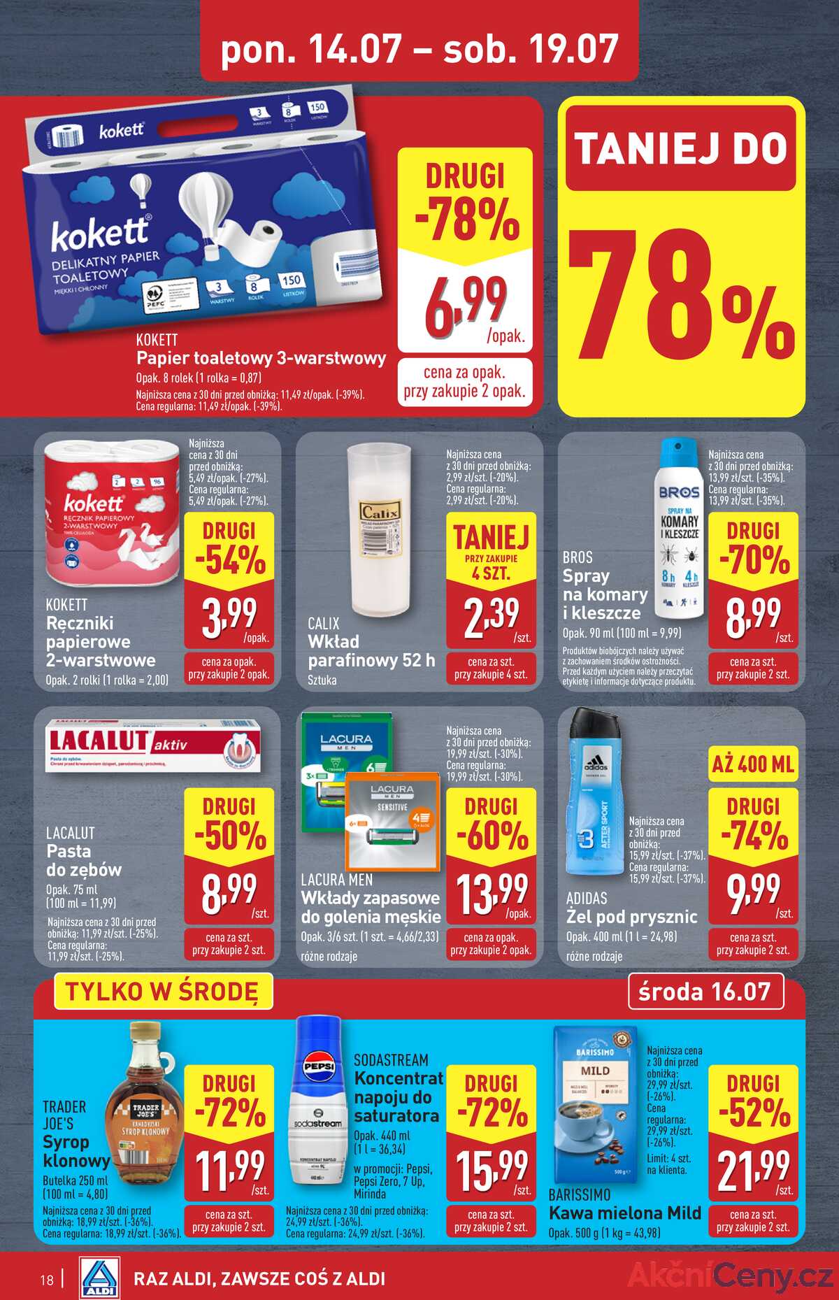 Leták Aldi Polsko 14.7.-19.7.2025 strana 18