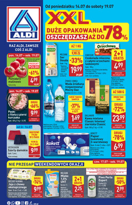 Leták Aldi Polsko 14.7.-19.7.2025