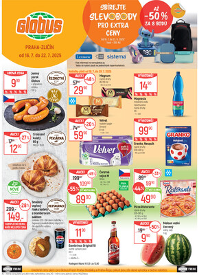 Akční leták Globus 16.7. - 22.7.2025 - Globus Praha - Zličín