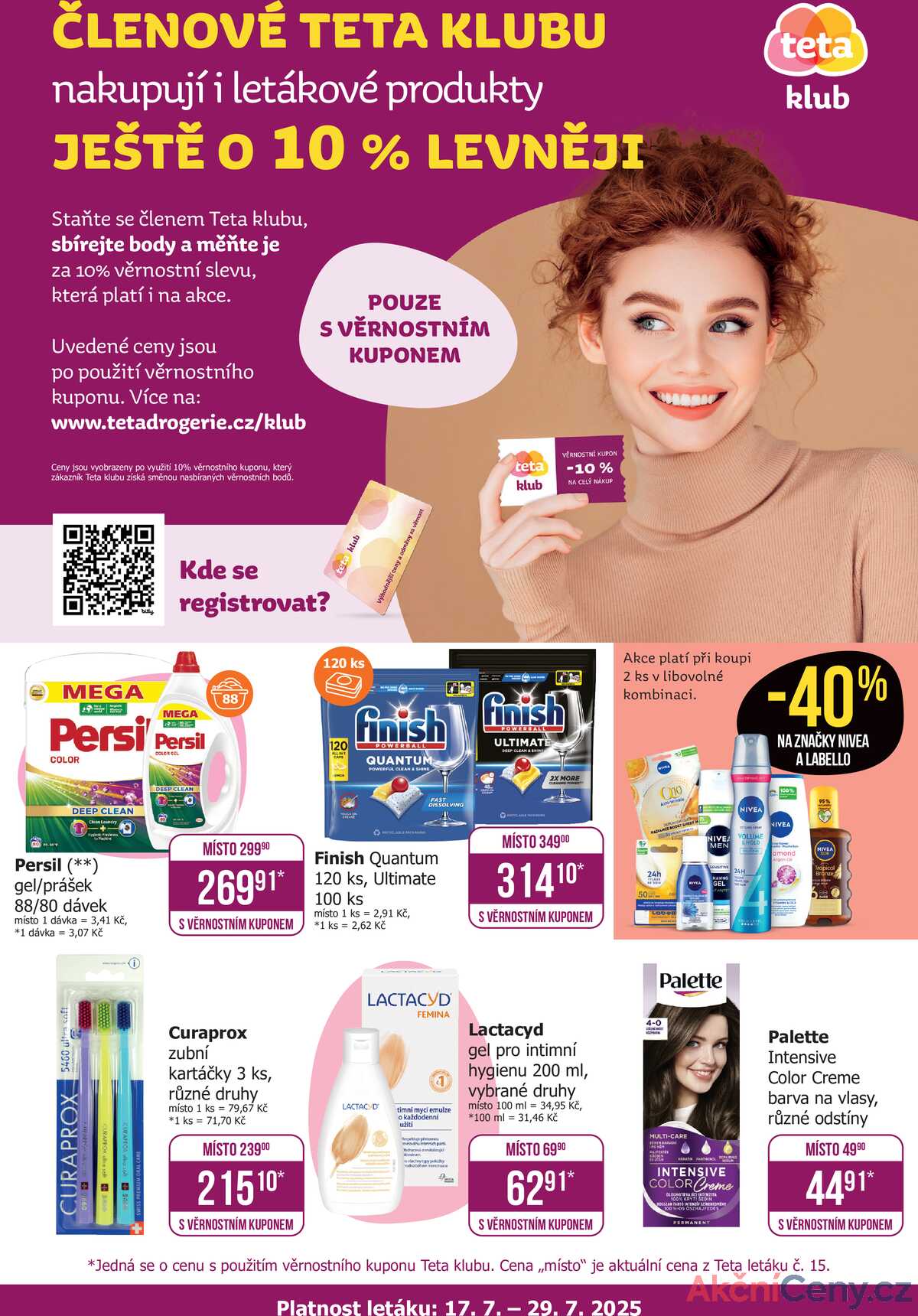 Teta drogerie Teta klub od 17.7. do 29.7.2025 strana 1
