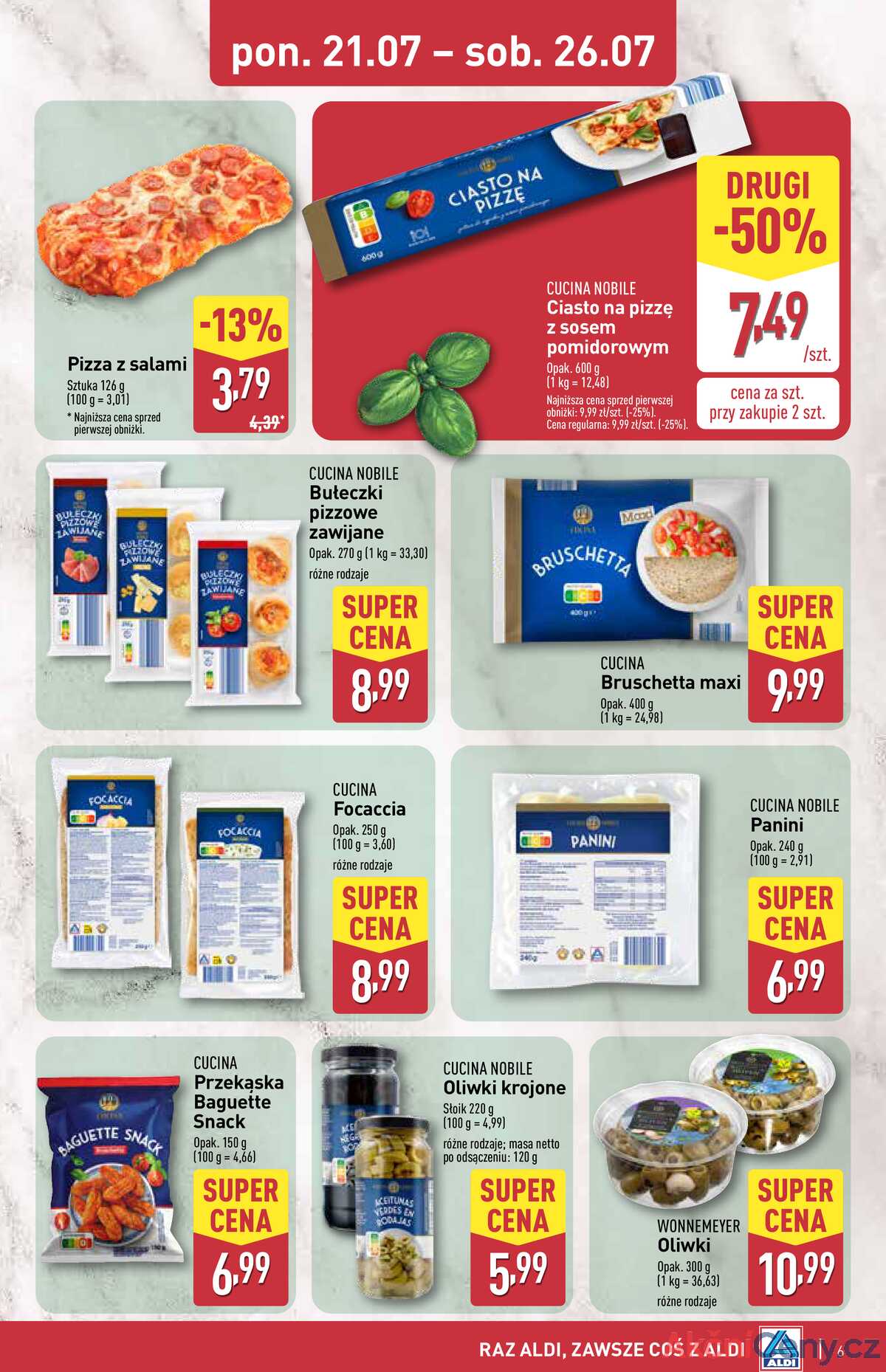 Leták Aldi Polsko 21.7.-26.7.2025 - Italský týden strana 6