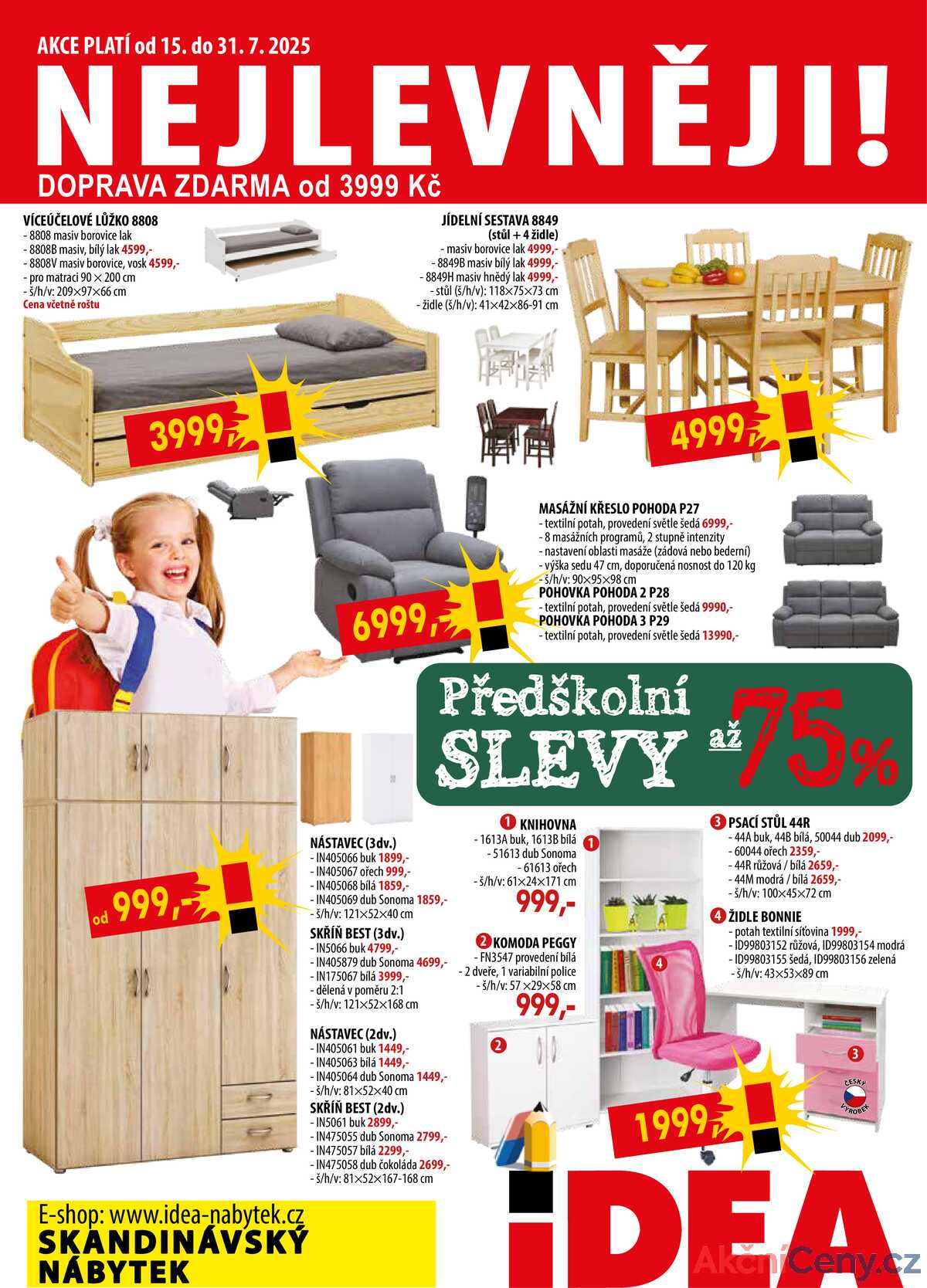 IDEA nábytek od 15.7. do 31.7.2025 strana 1