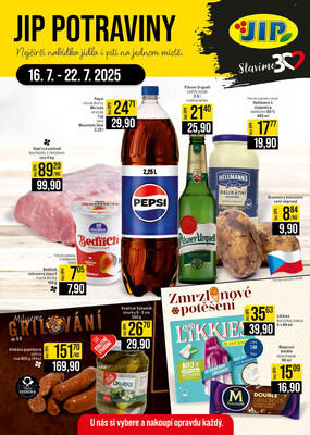 JIP Cash &amp;amp; Carry České Budějovice, Most, Náchod, Polička, Sušice a Svoboda nad Úpou od 16.7. do 22.7.2025