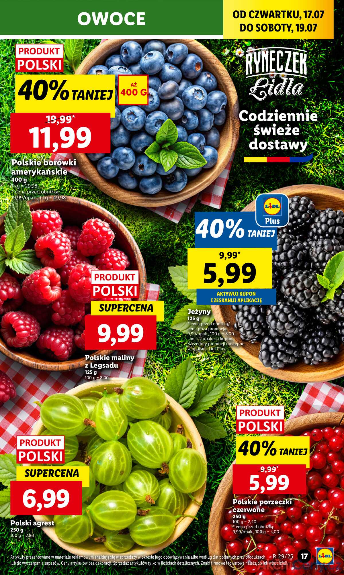 Leták Lidl Polsko 17.7.-19.7.2025 strana 19