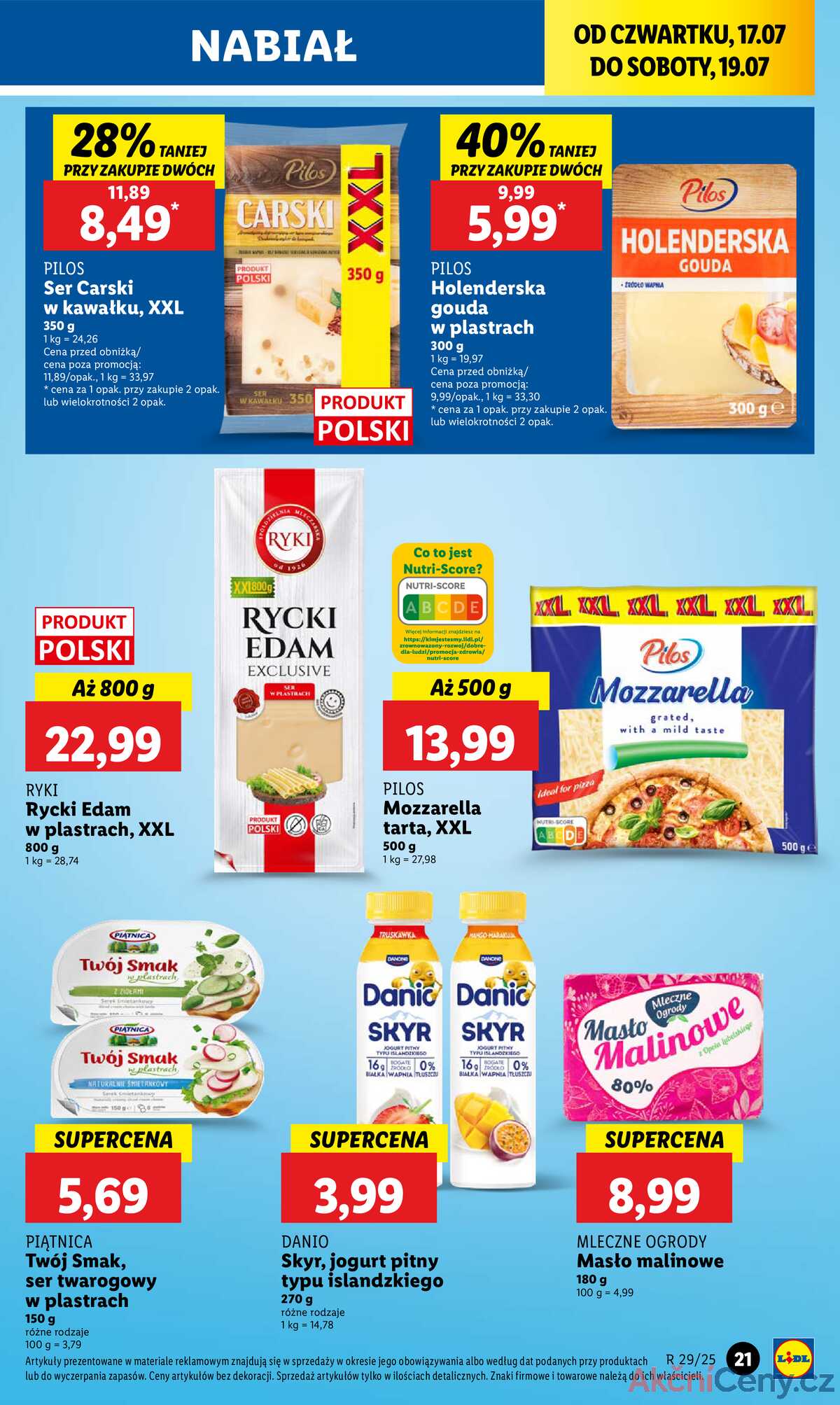 Leták Lidl Polsko 17.7.-19.7.2025 strana 25