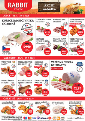 RABBIT řeznictví letáky
