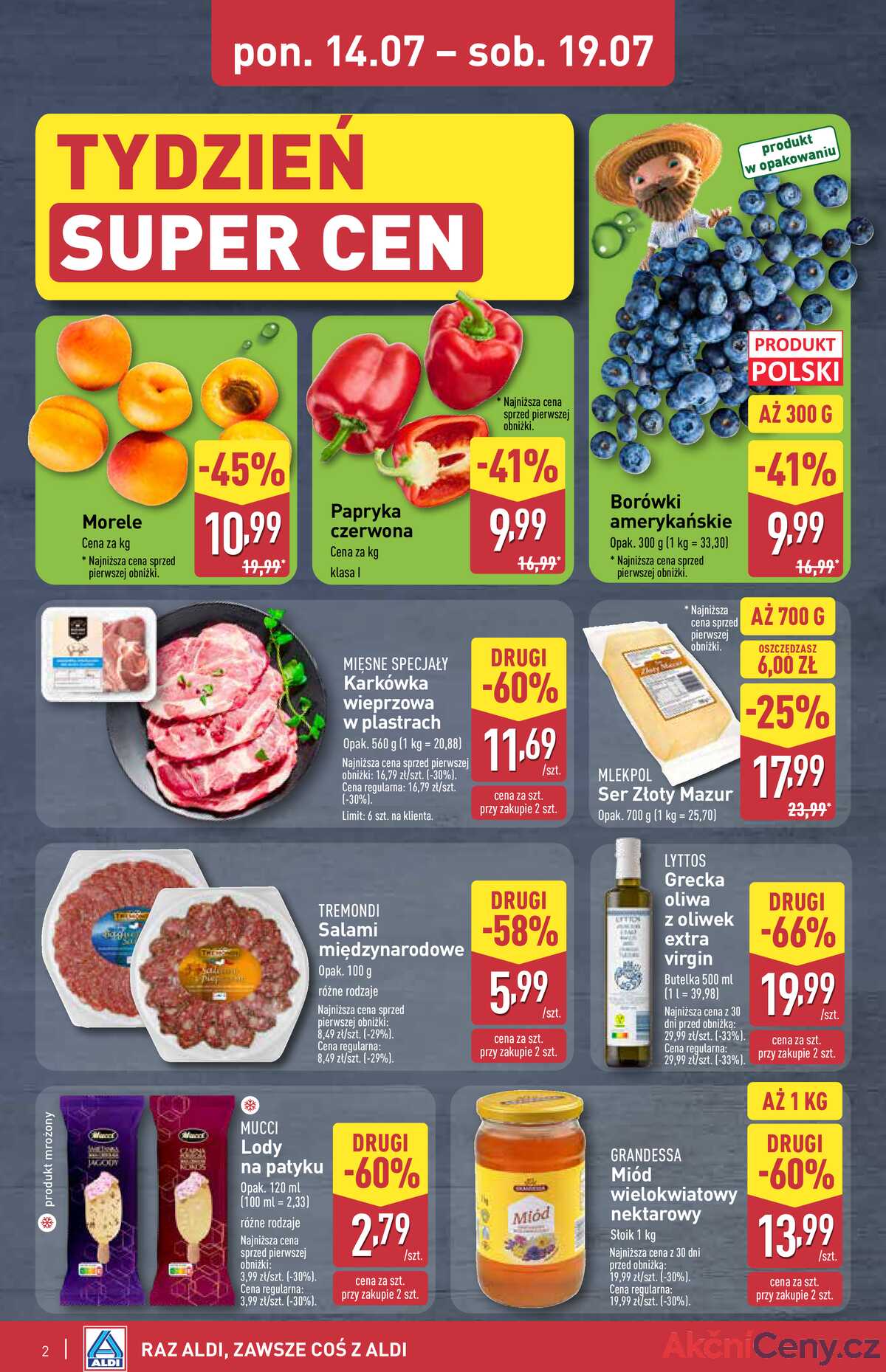 Leták Aldi Polsko 17.7.-19.7.2025 - Víkendová nabídka strana 2