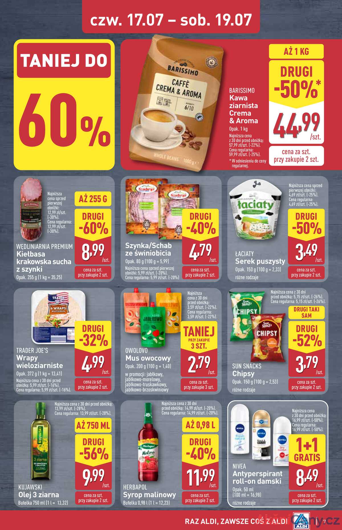 Leták Aldi Polsko 17.7.-19.7.2025 - Víkendová nabídka strana 7