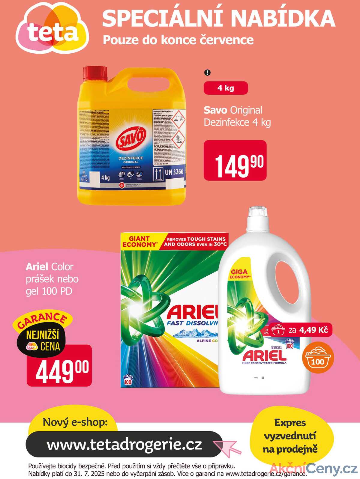 Teta drogerie  od 16.7. do 31.7.2025 strana 1