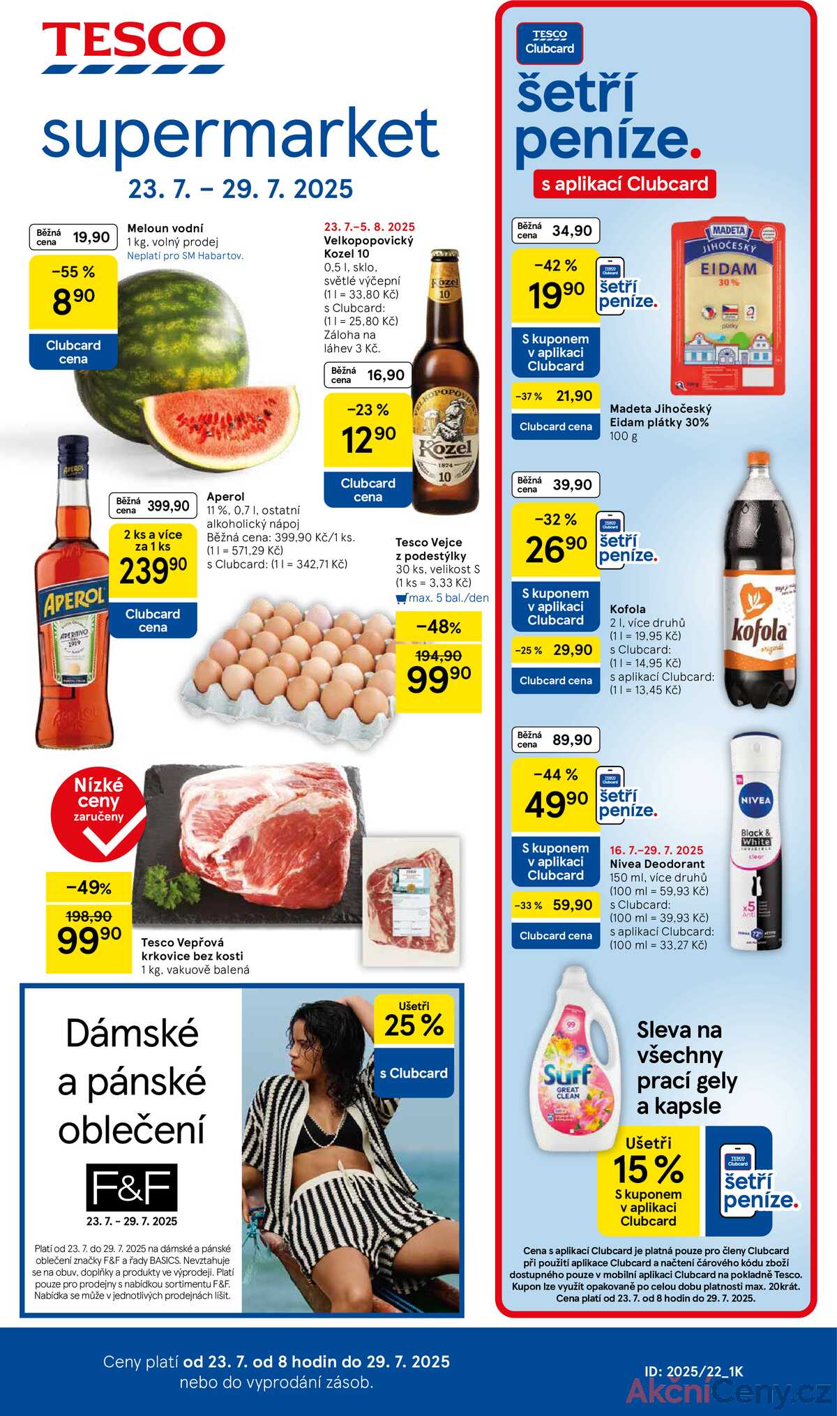 Tesco supermarkety od 23.7. do 29.7.2025 strana 1