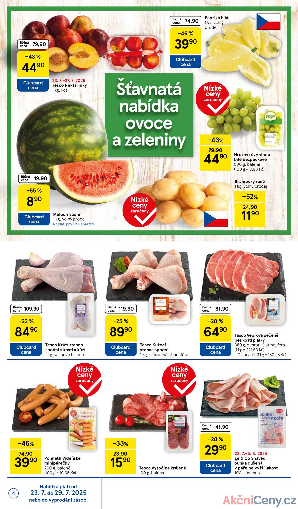 Tesco supermarkety od 23.7. do 29.7.2025 strana 4
