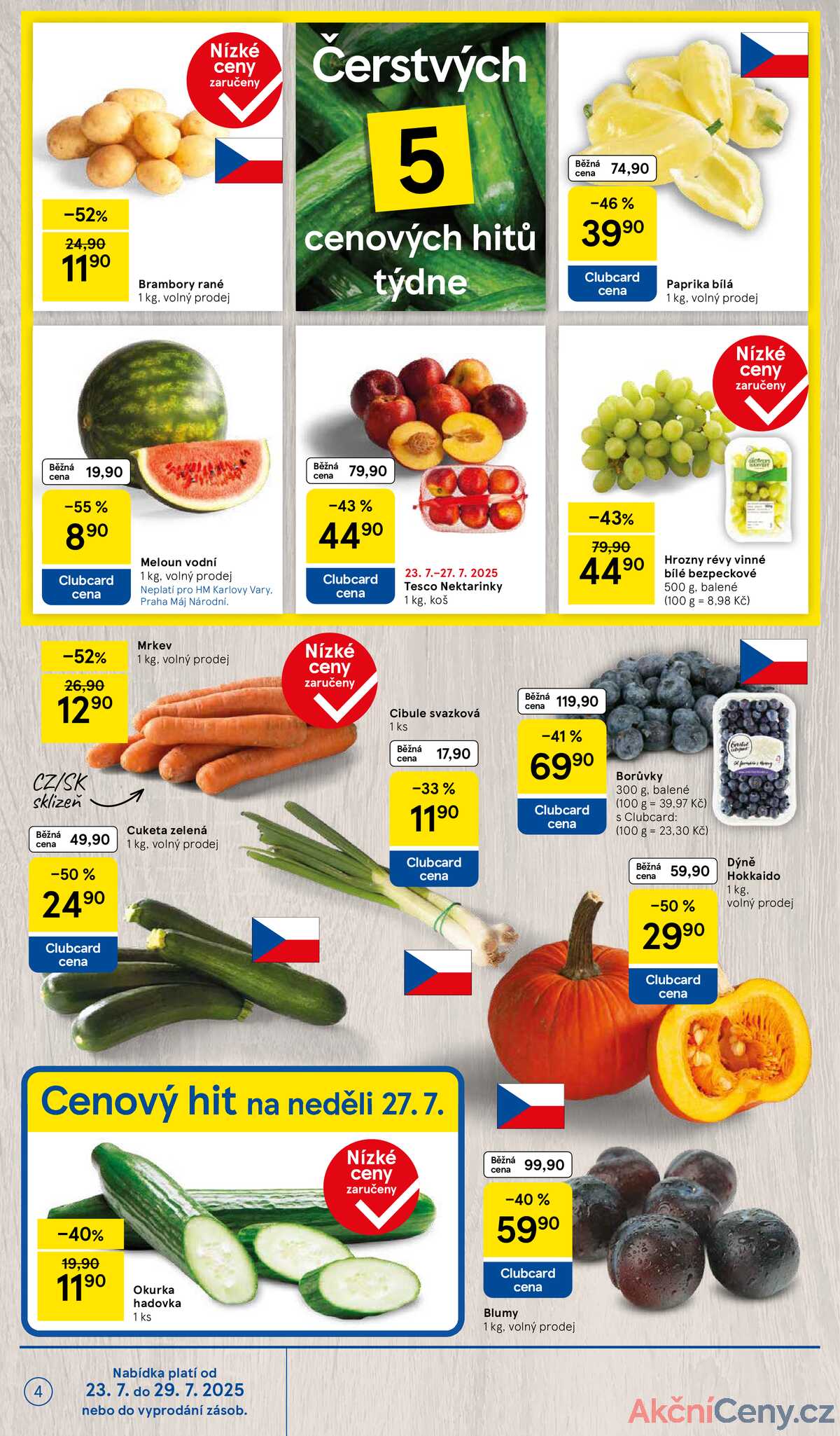 Tesco malé hypermarkety od 23.7. do 29.7.2025 strana 4