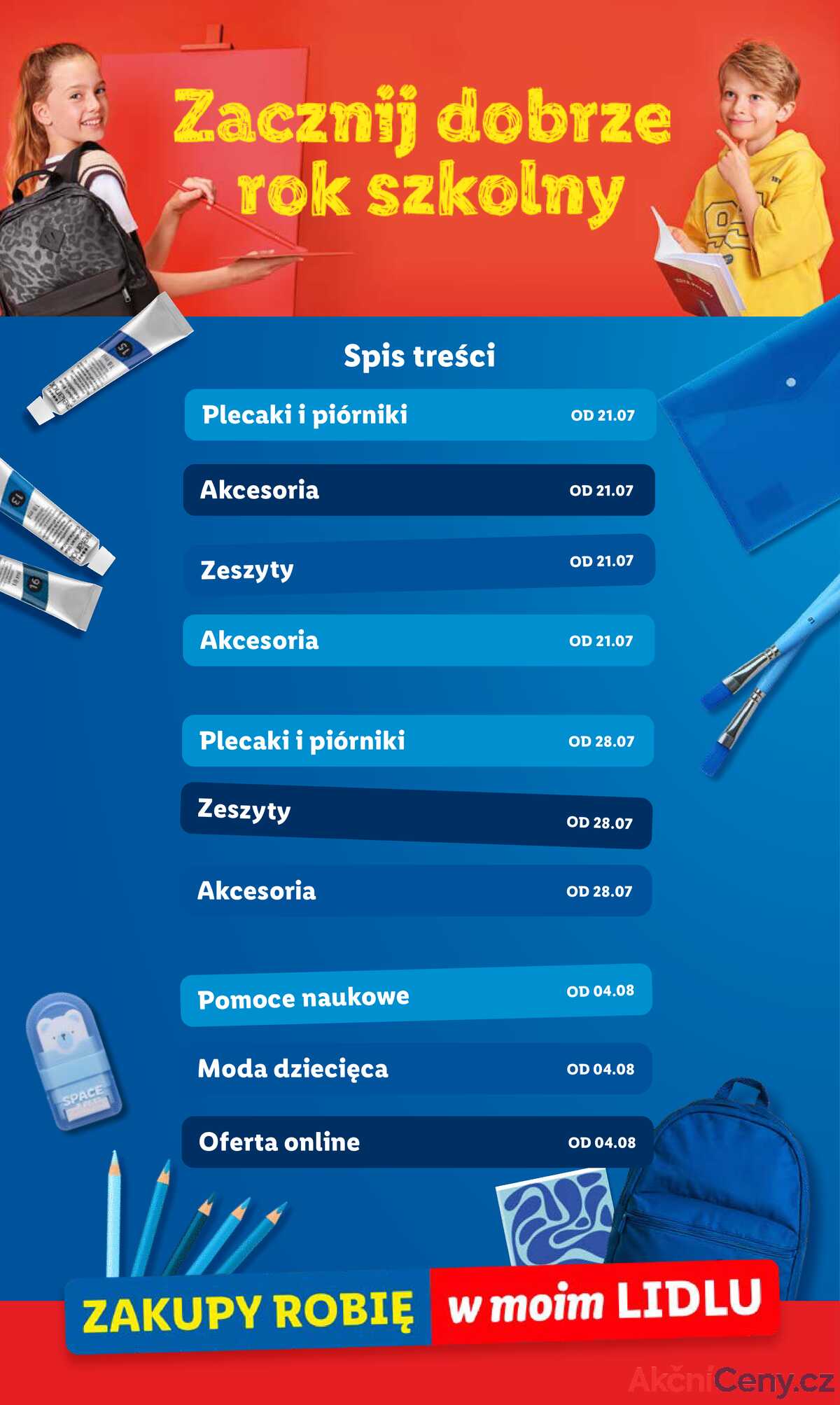 Leták Lidl Polsko 18.7.-30.8.2025 - KATALOG PŘIPRAVENÝ DO ŠKOLY strana 2