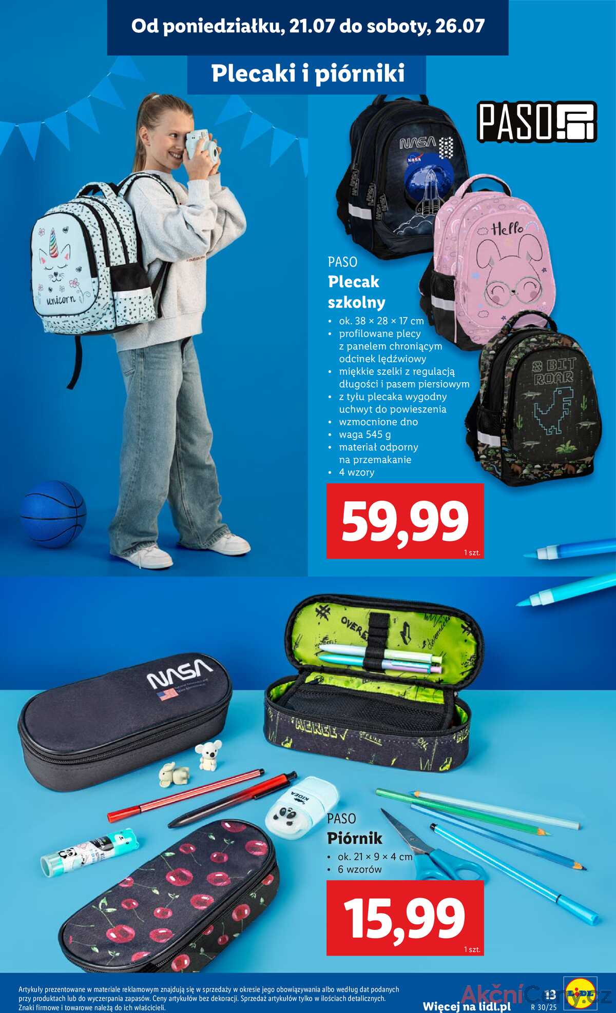 Leták Lidl Polsko 18.7.-30.8.2025 - KATALOG PŘIPRAVENÝ DO ŠKOLY strana 15