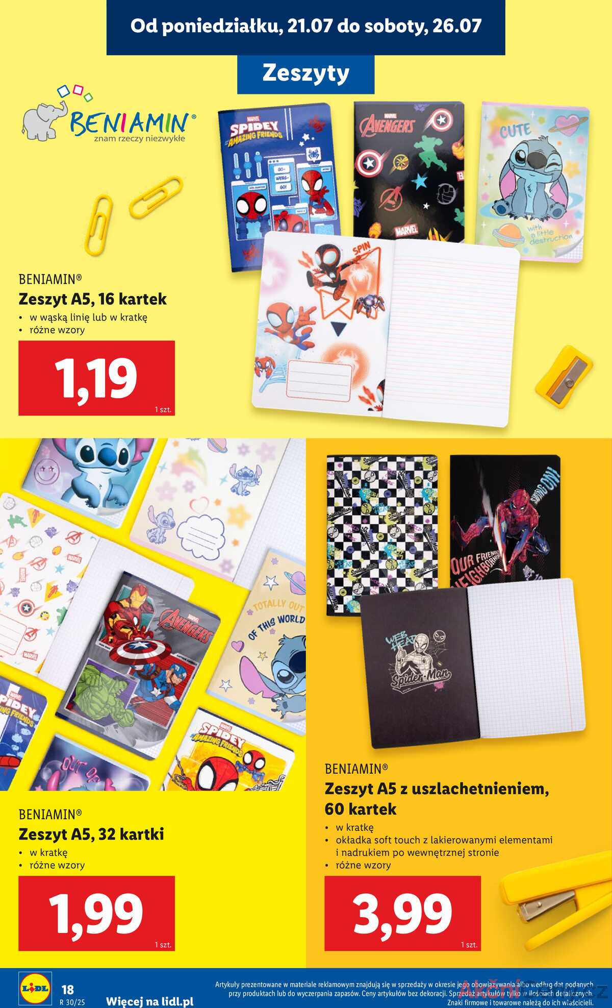 Leták Lidl Polsko 18.7.-30.8.2025 - KATALOG PŘIPRAVENÝ DO ŠKOLY strana 20