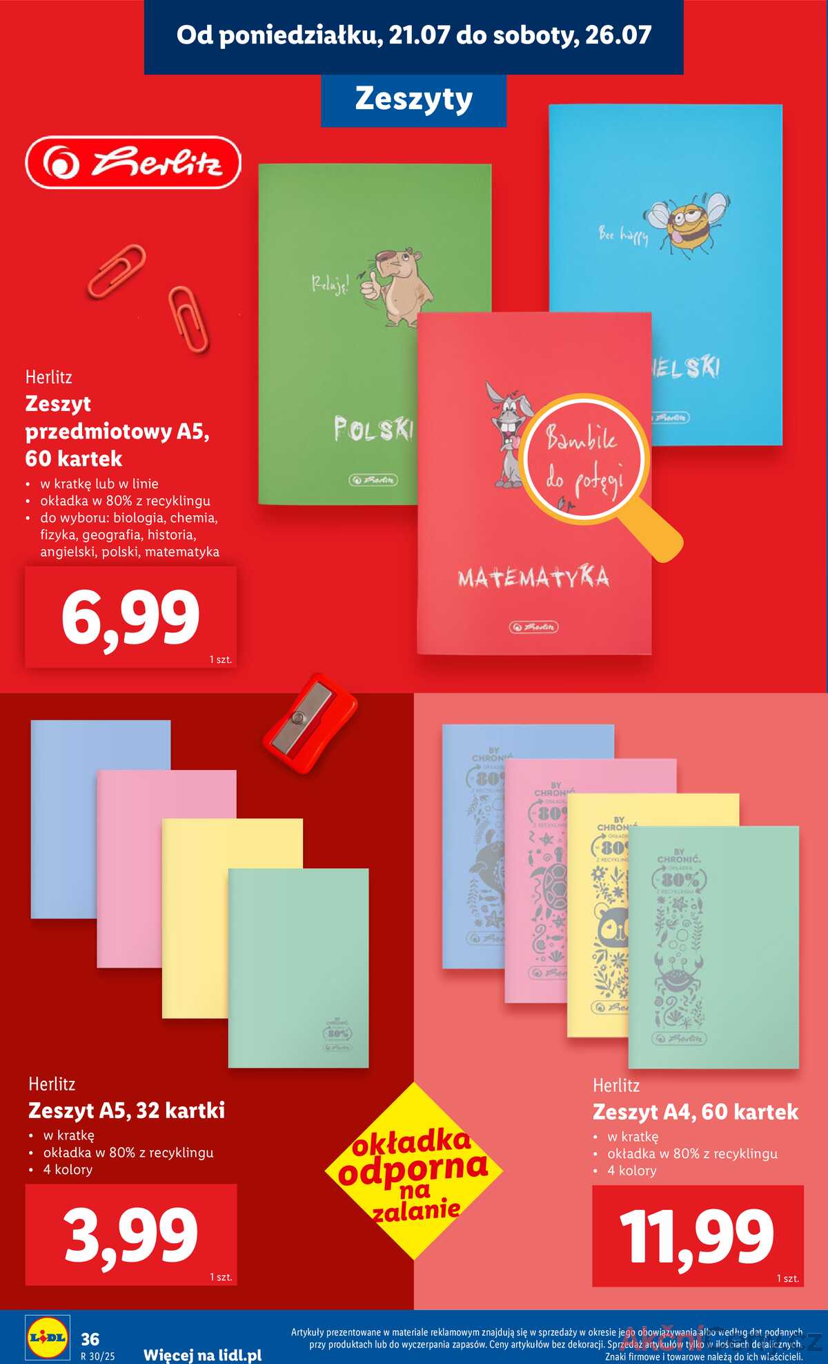 Leták Lidl Polsko 18.7.-30.8.2025 - KATALOG PŘIPRAVENÝ DO ŠKOLY strana 38