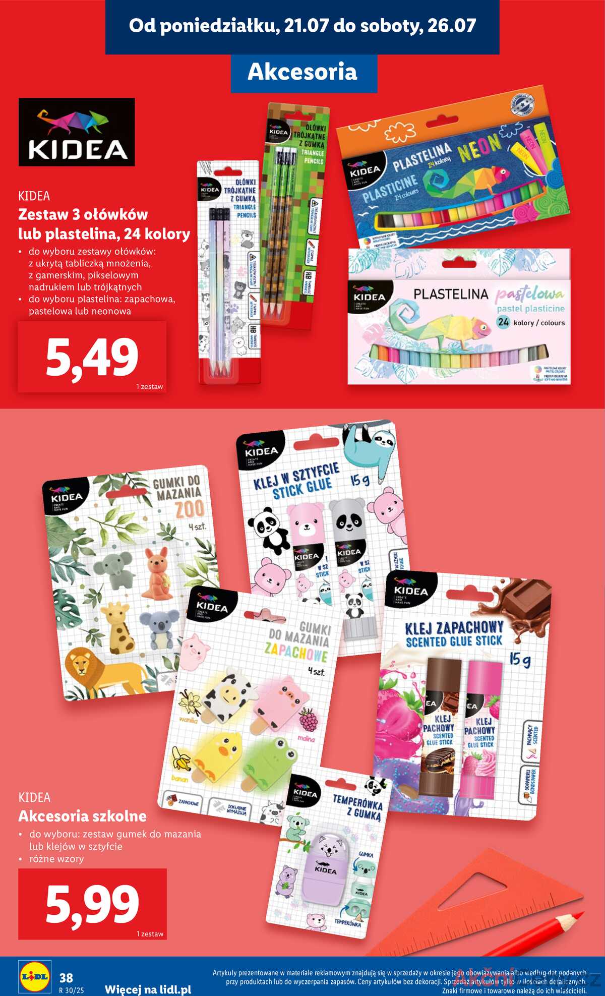 Leták Lidl Polsko 18.7.-30.8.2025 - KATALOG PŘIPRAVENÝ DO ŠKOLY strana 40
