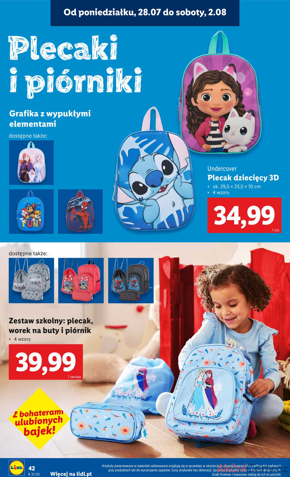 Leták Lidl Polsko 18.7.-30.8.2025 - KATALOG PŘIPRAVENÝ DO ŠKOLY strana 44