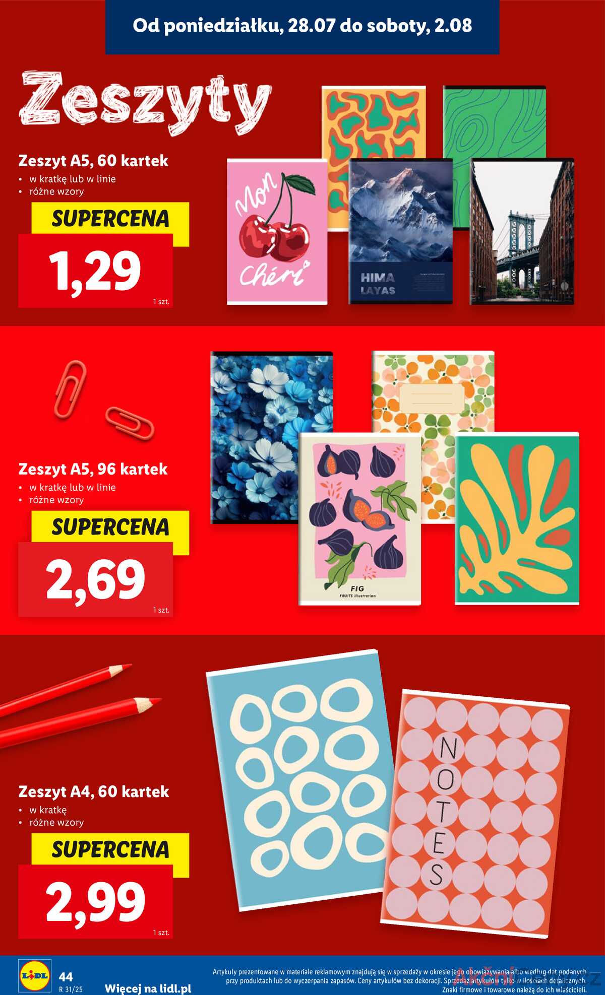 Leták Lidl Polsko 18.7.-30.8.2025 - KATALOG PŘIPRAVENÝ DO ŠKOLY strana 46