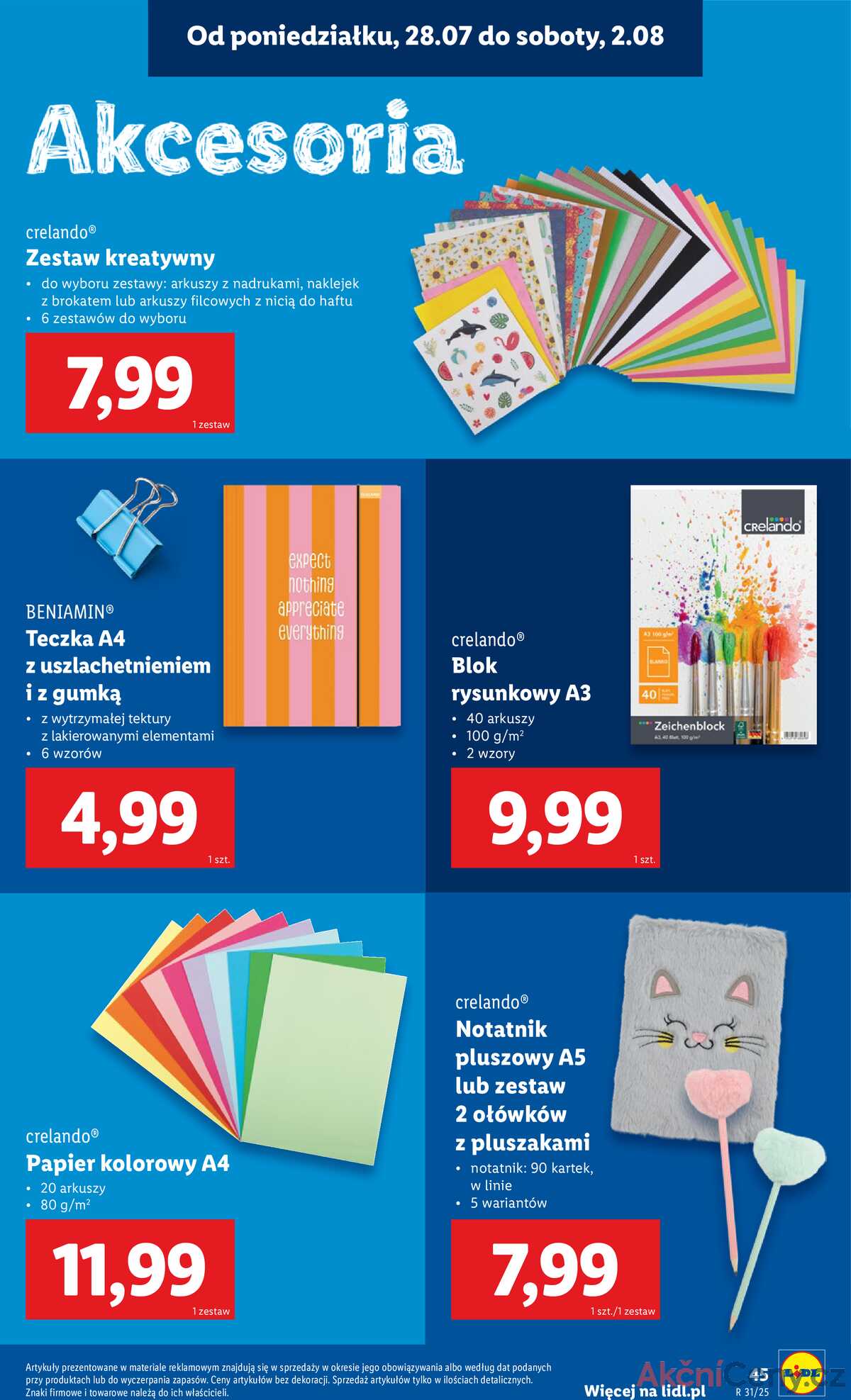 Leták Lidl Polsko 18.7.-30.8.2025 - KATALOG PŘIPRAVENÝ DO ŠKOLY strana 47