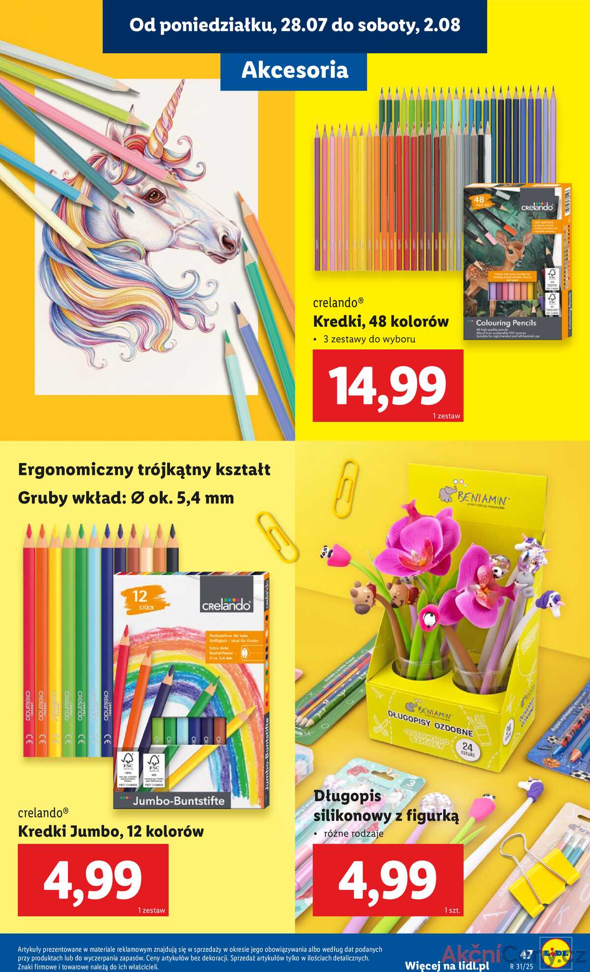 Leták Lidl Polsko 18.7.-30.8.2025 - KATALOG PŘIPRAVENÝ DO ŠKOLY strana 49