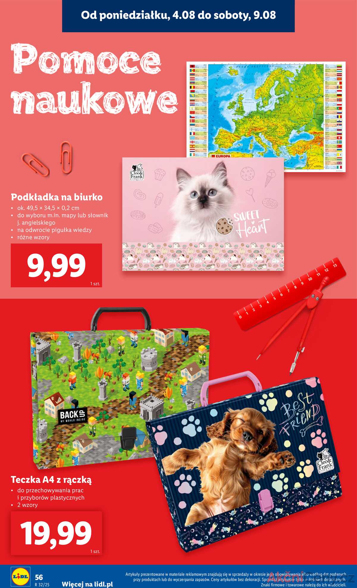 Leták Lidl Polsko 18.7.-30.8.2025 - KATALOG PŘIPRAVENÝ DO ŠKOLY strana 58