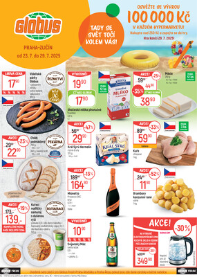 Akční leták Globus 23.7. - 29.7.2025 - Globus Praha - Zličín