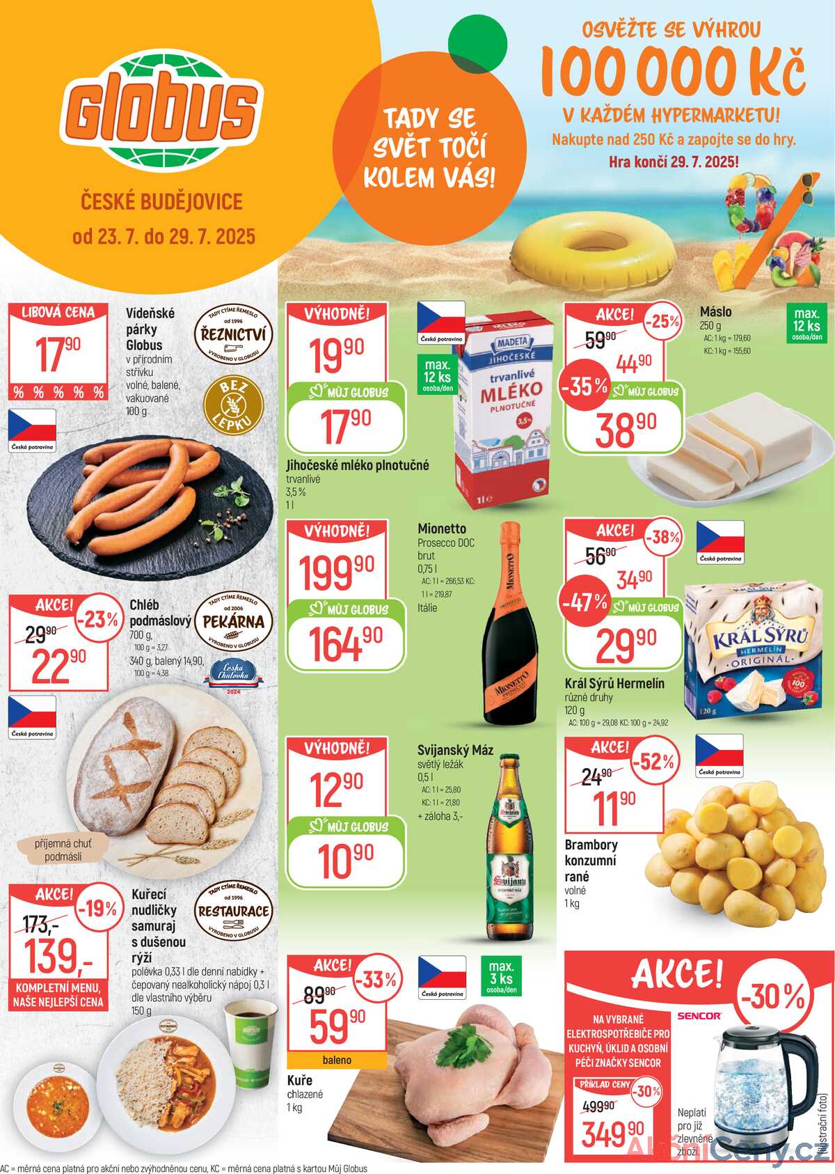 Akční leták Globus 23.7. - 29.7.2025 - Globus České Budějovice strana 1